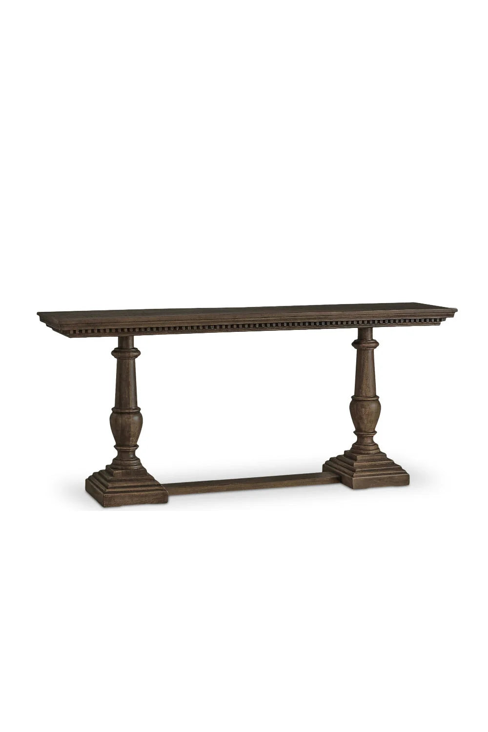Luxury Brown Mango Wood Console Table Modern Italian Style for Villa