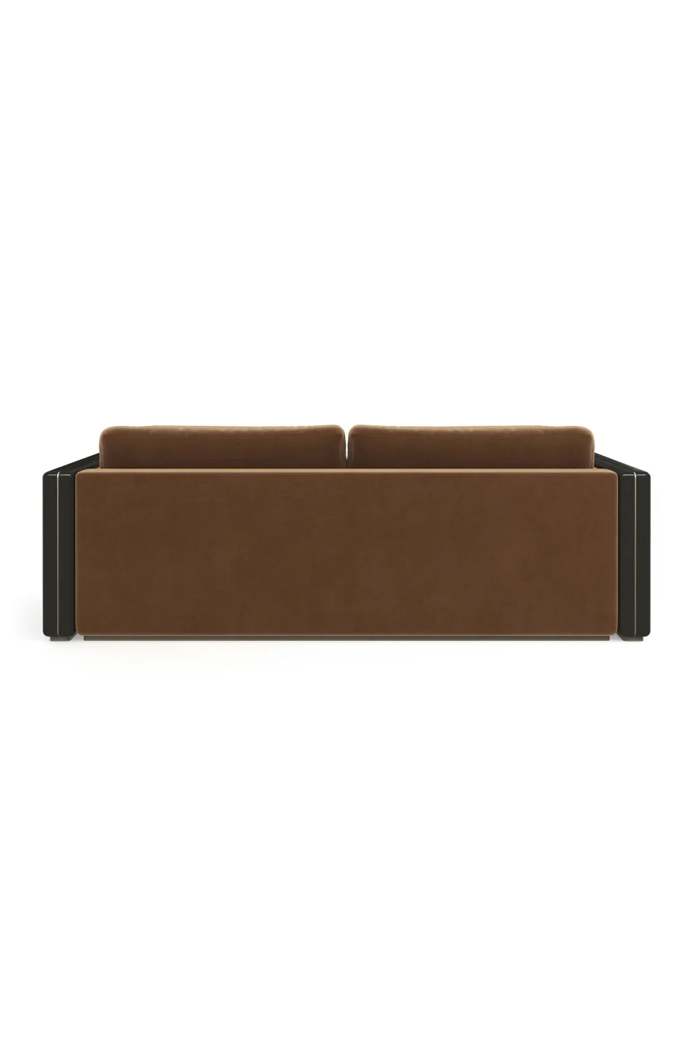 Luxury Brown Mohair Four Seater Sofa Modern Italian Style for Villa