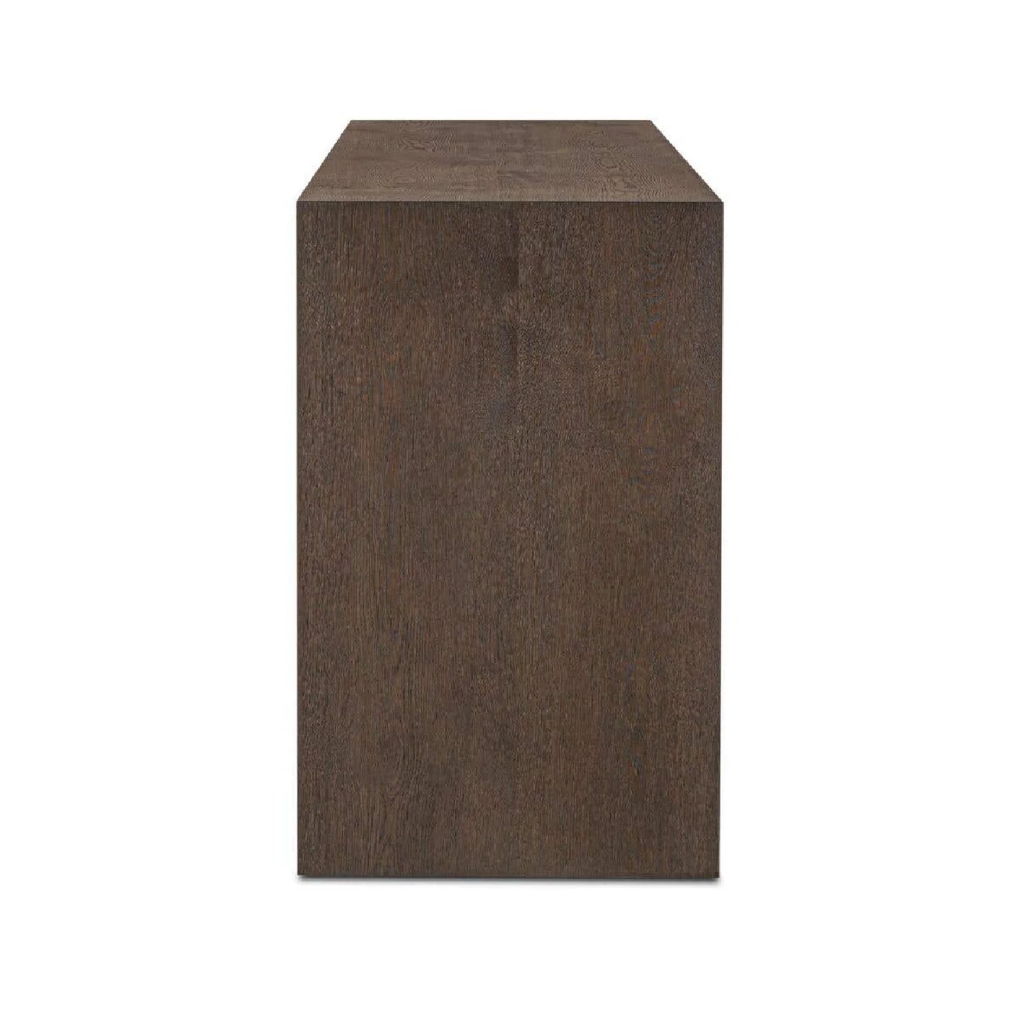 Luxury Brown Oak 4-Door Sideboard European Style for Villa
