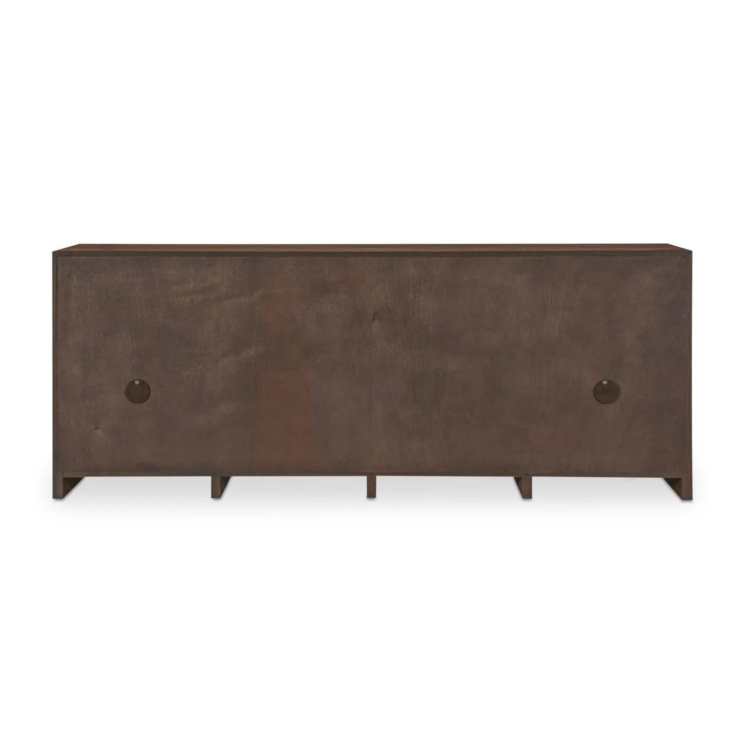 Luxury Brown Oak 4-Door Sideboard European Style for Villa