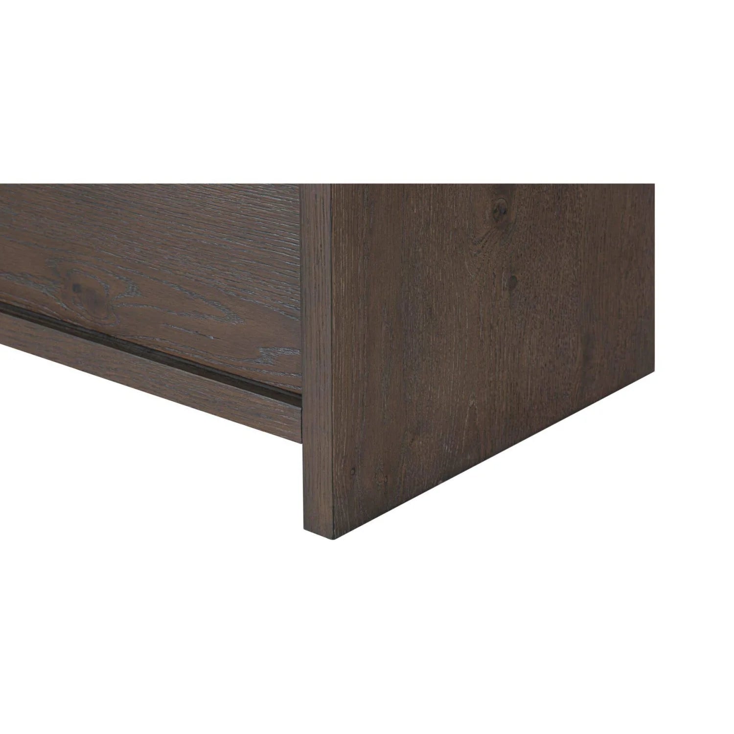 Luxury Brown Oak 4-Door Sideboard European Style for Villa