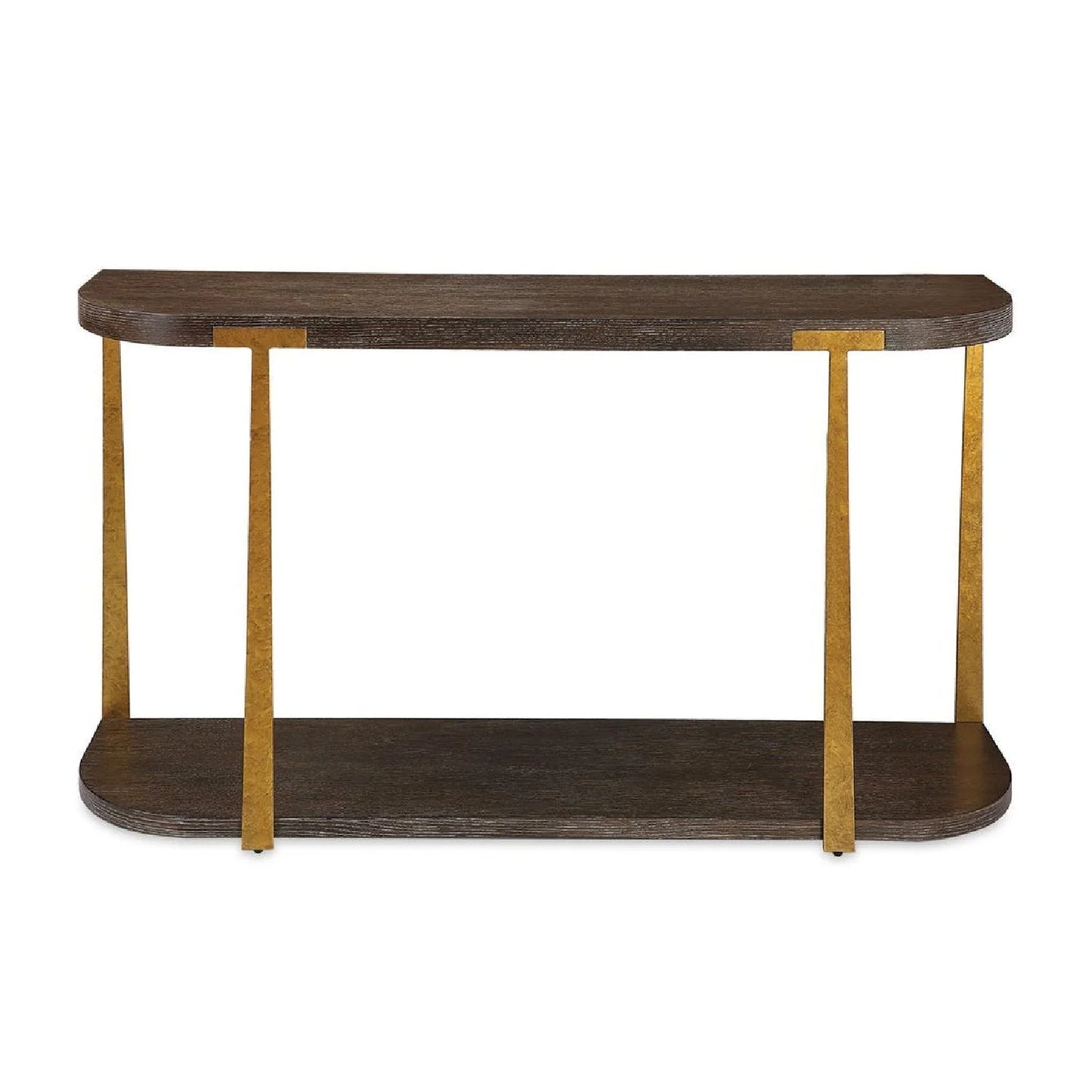 Luxury Brown Oak Console Table Modern Italian Style for Villa