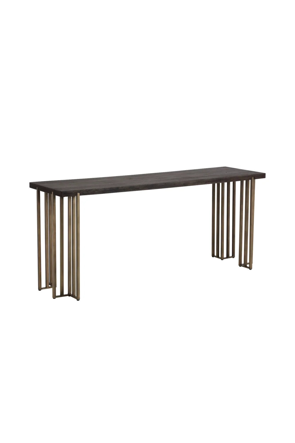 Luxury Brown Oak Console Table Modern Italian Style for Villa