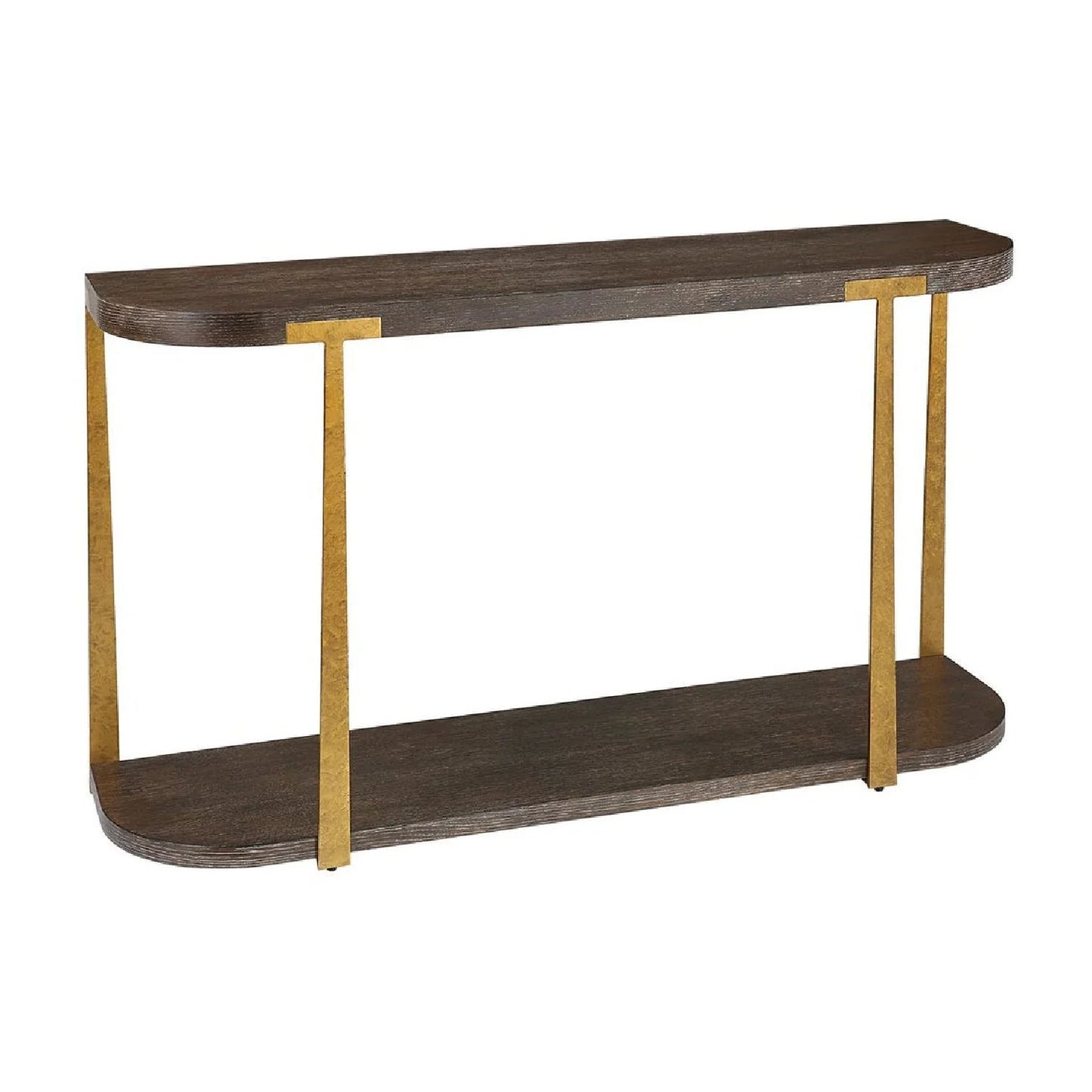 Luxury Brown Oak Console Table Modern Italian Style for Villa