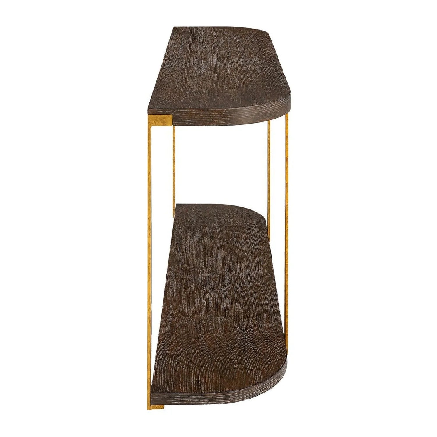 Luxury Brown Oak Console Table Modern Italian Style for Villa
