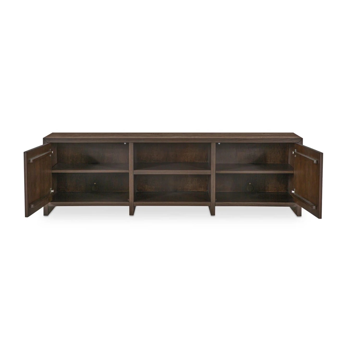Luxury Brown Oak Media Unit Modern Italian Style for Villa