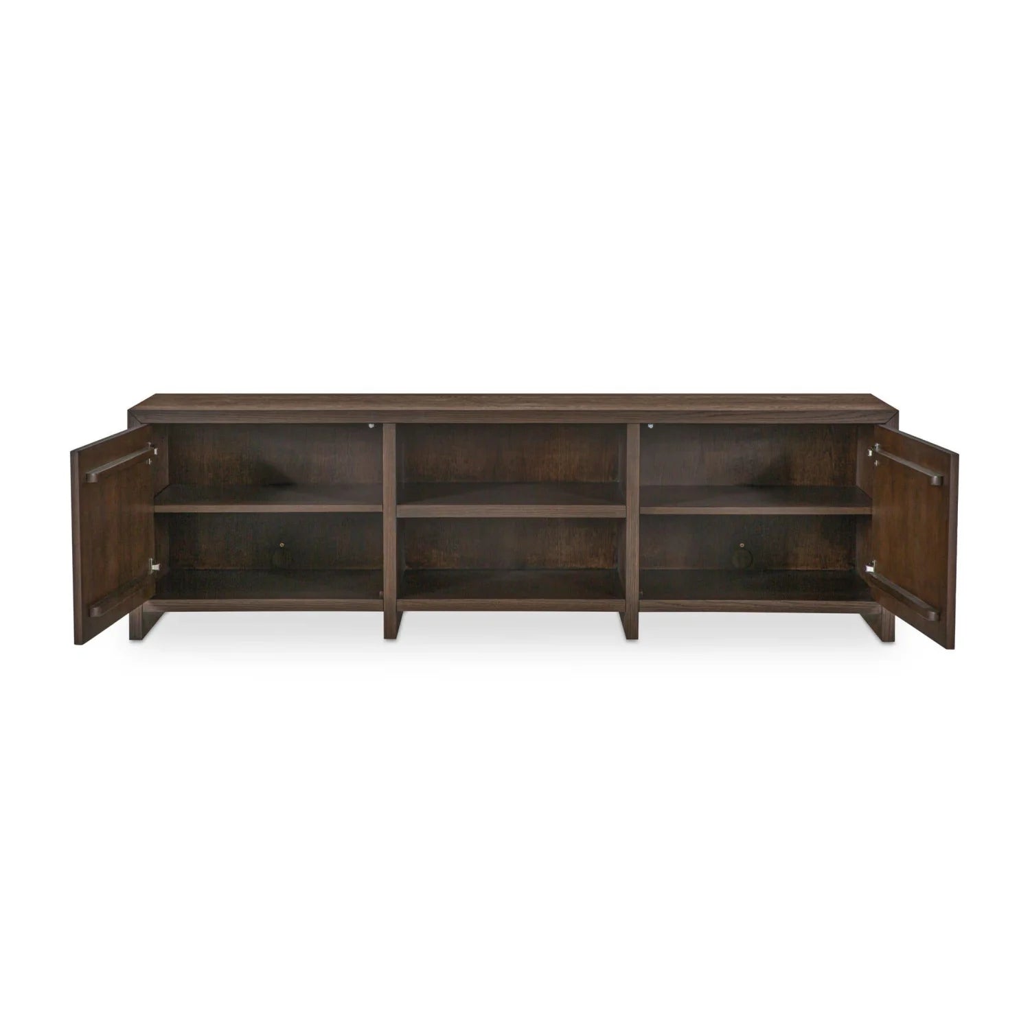 Luxury Brown Oak Media Unit Modern Italian Style for Villa