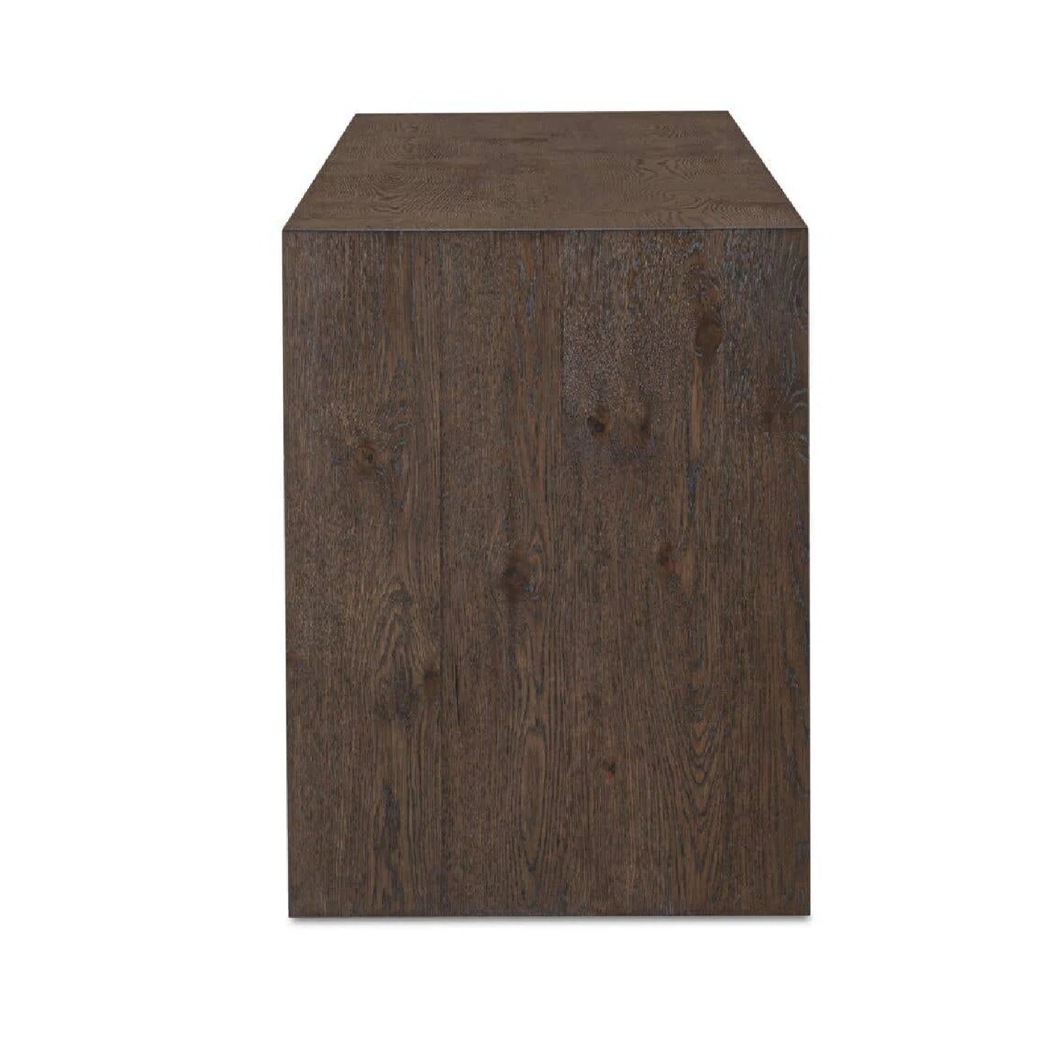 Luxury Brown Oak Media Unit Modern Italian Style for Villa