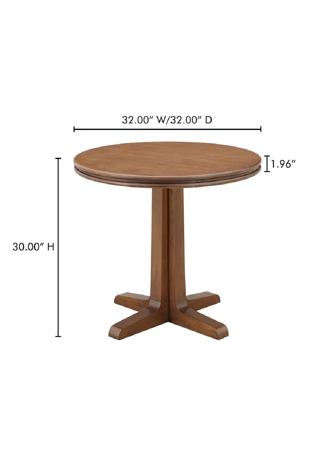 Luxury Brown Pine Pedestal Coffee Table Modern Italian Style for Villa