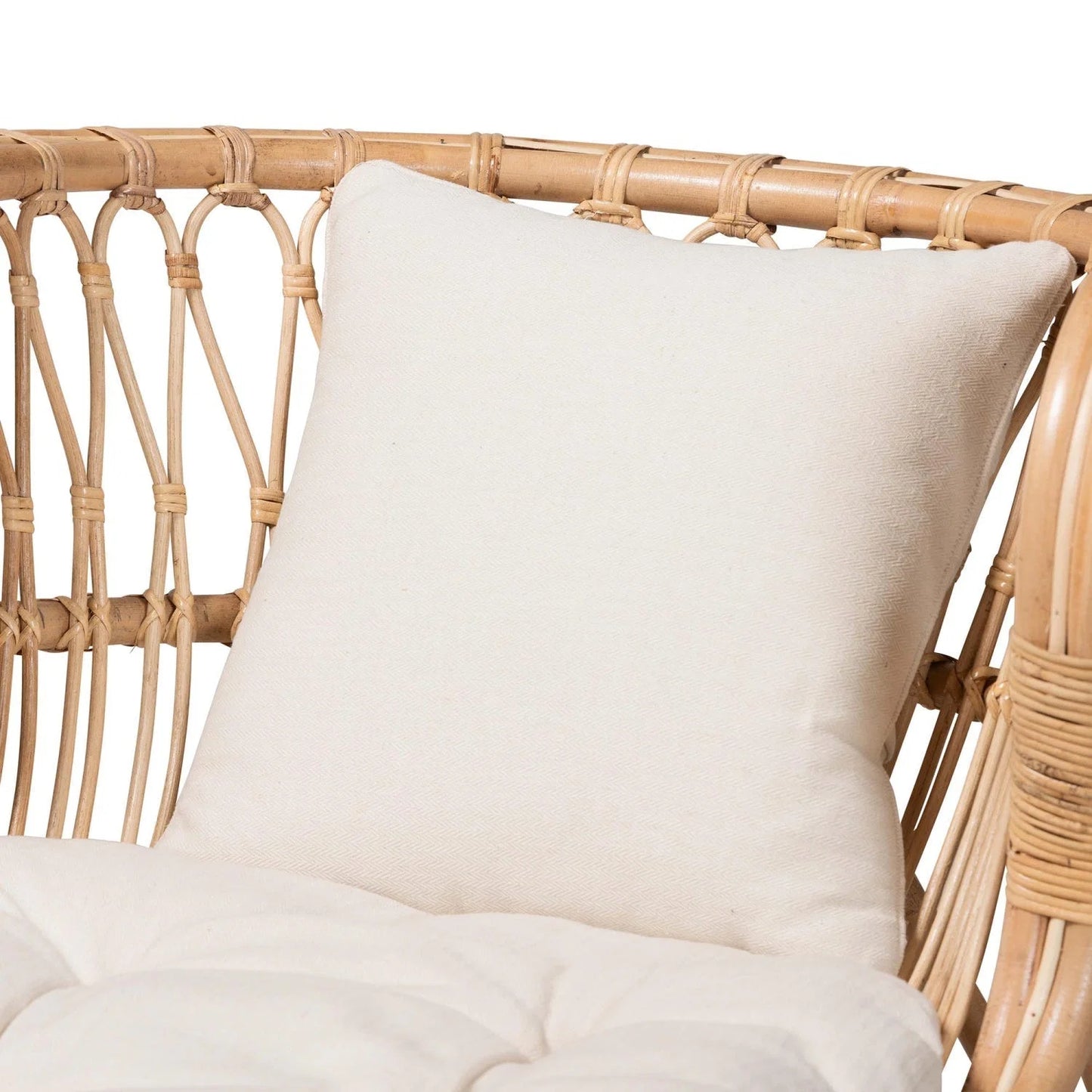 Luxury Brown Rattan Chaise Lounge Modern Italian Style for Villa
