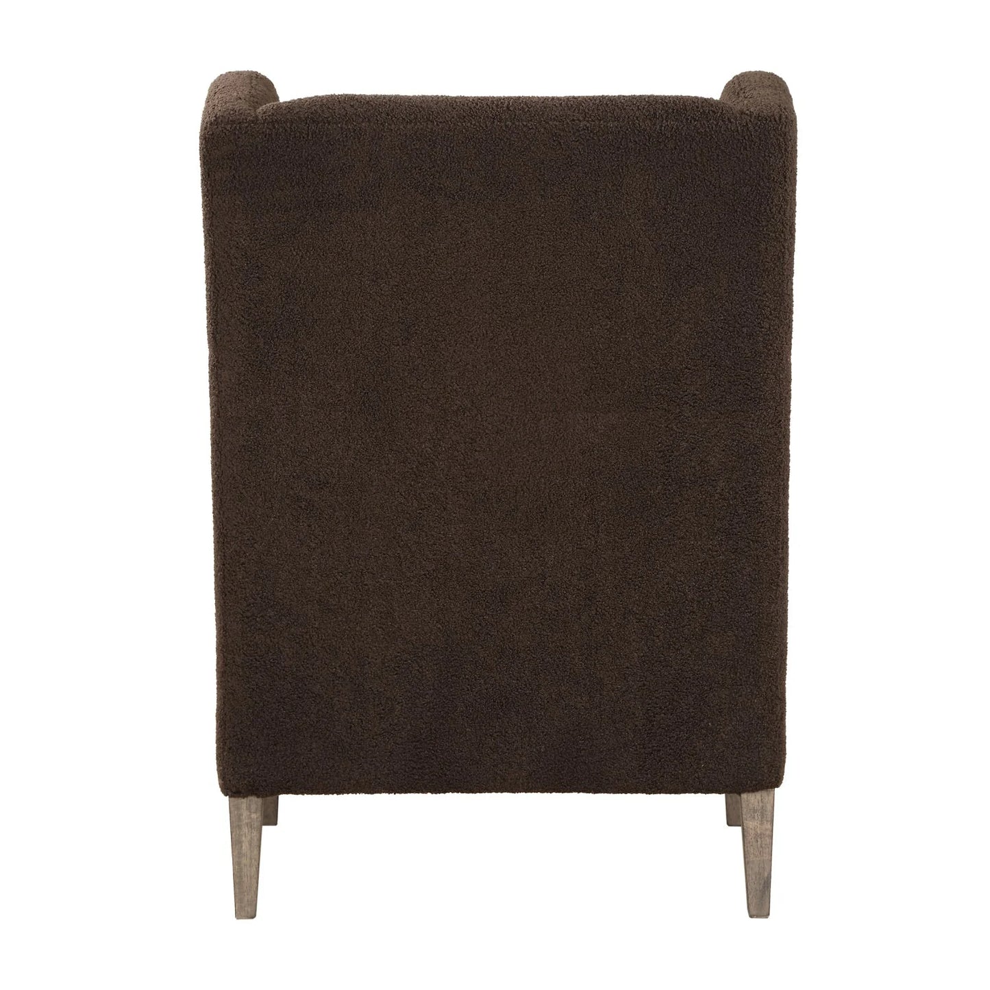 Luxury Brown Shearling Accent Chair European Style for Villa