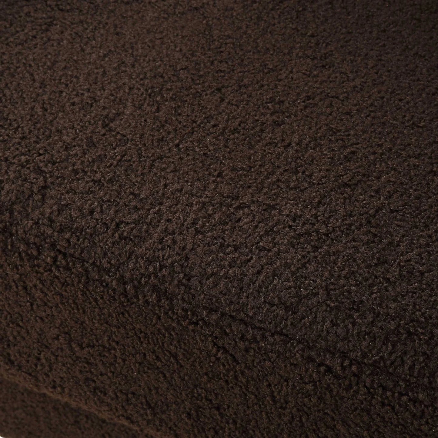 Luxury Brown Shearling Accent Chair European Style for Villa