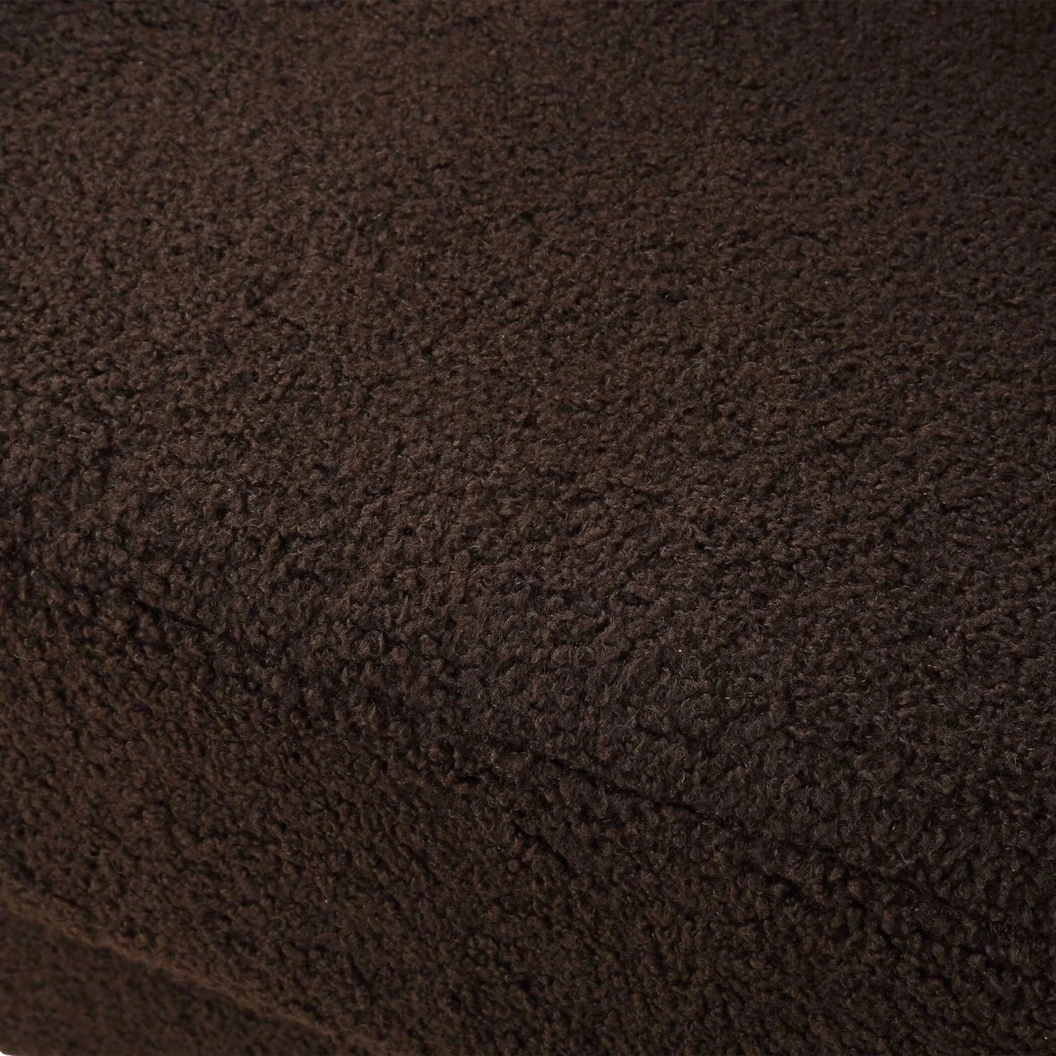 Luxury Brown Shearling Accent Chair European Style for Villa