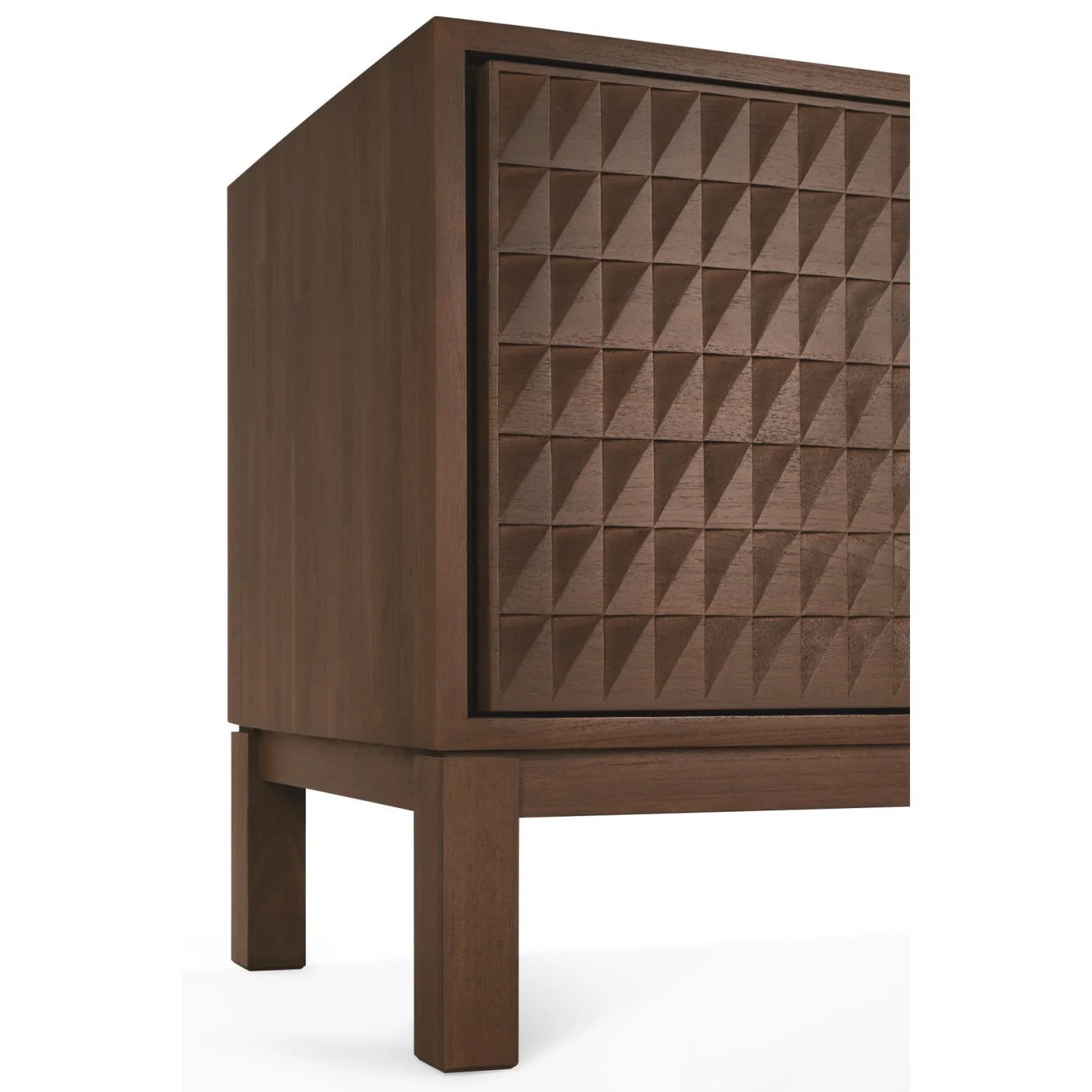 Luxury Brown Teak TV Cabinet Modern Italian Style for Villa