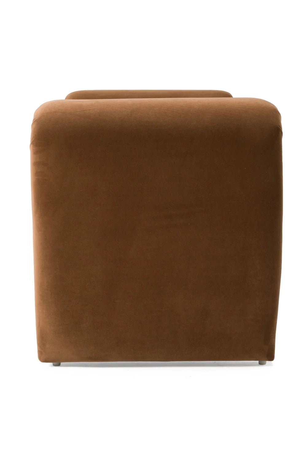 Luxury Brown Velvet Bench European Style for Villa