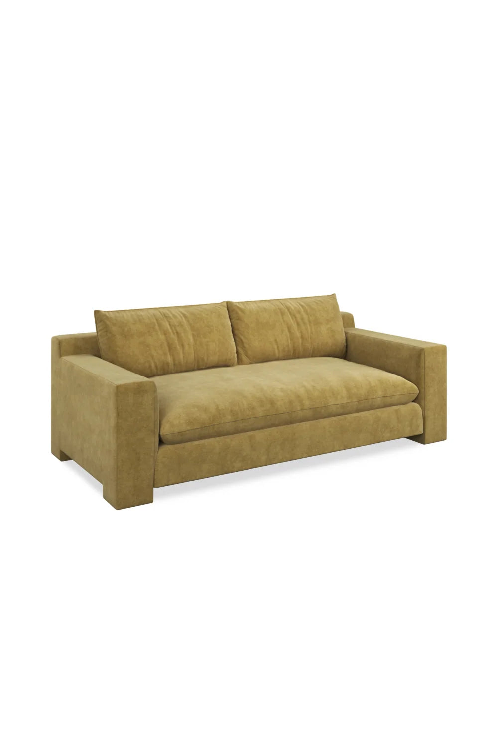Luxury Brown Velvet Sofa Modern Italian Style for Villa