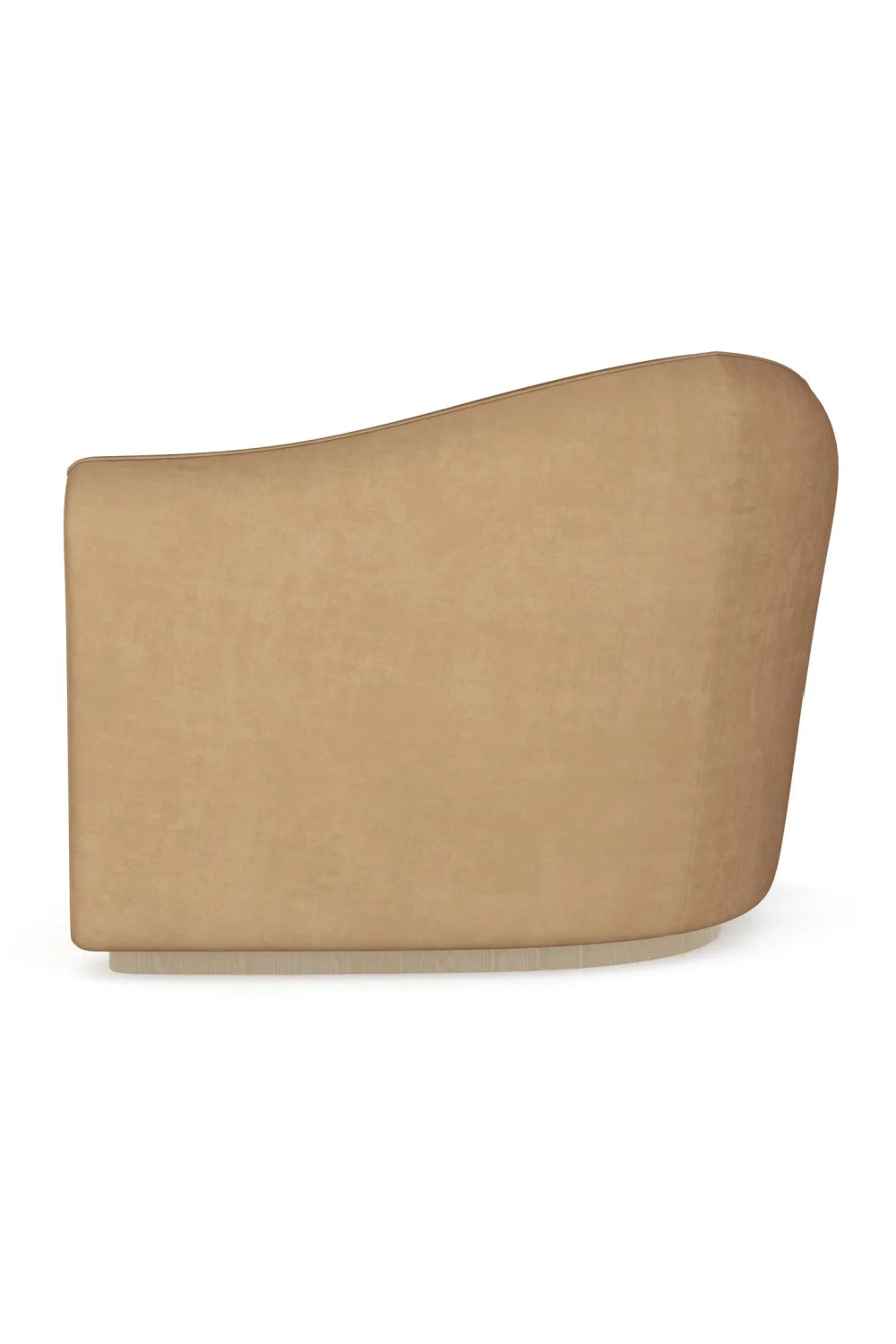 Luxury Brown Velvet Wedge Sofa Modern Italian Style for Villa
