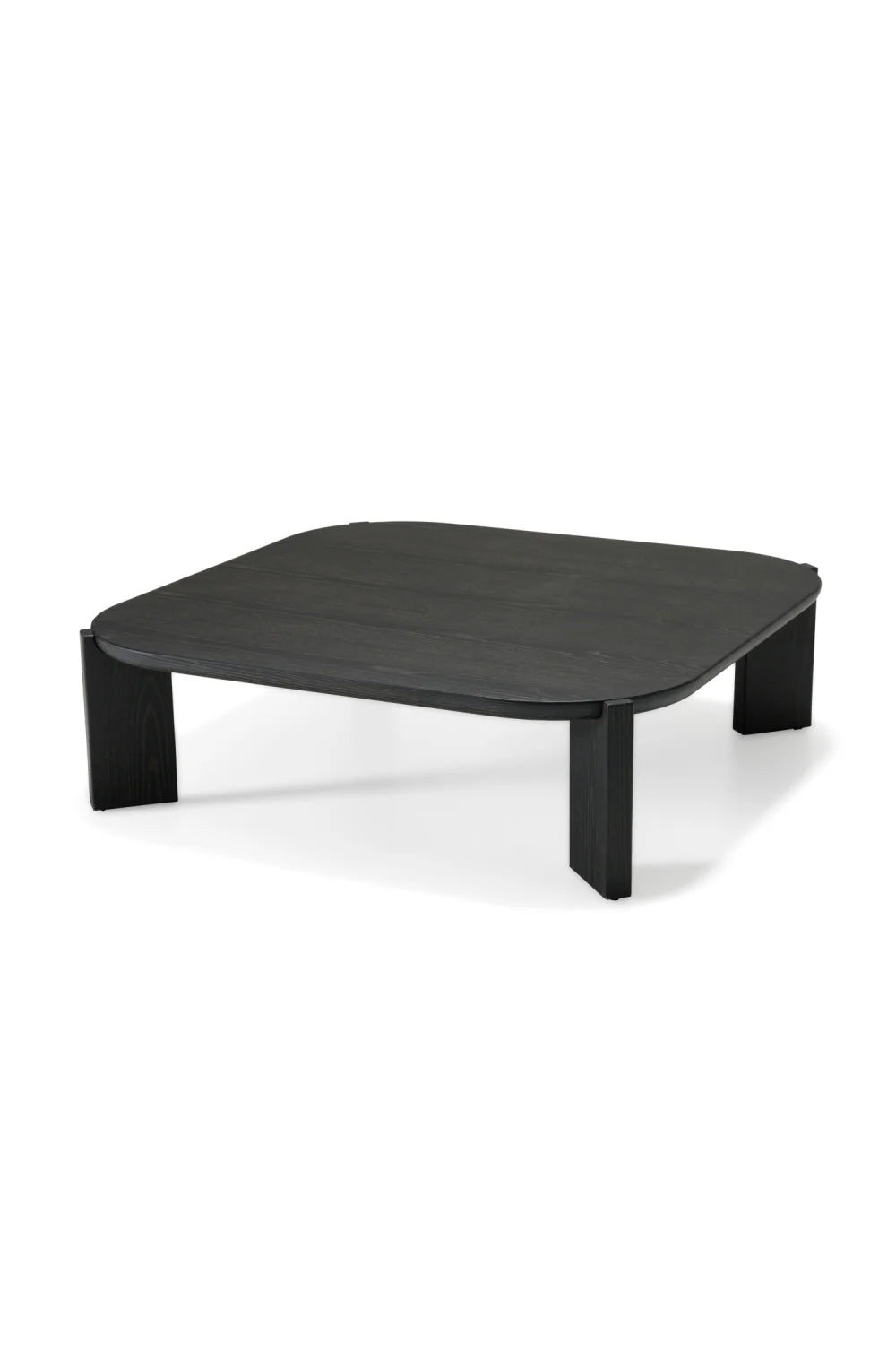 Luxury Brown Veneer Square Coffee Table Modern Italian Style for Villa
