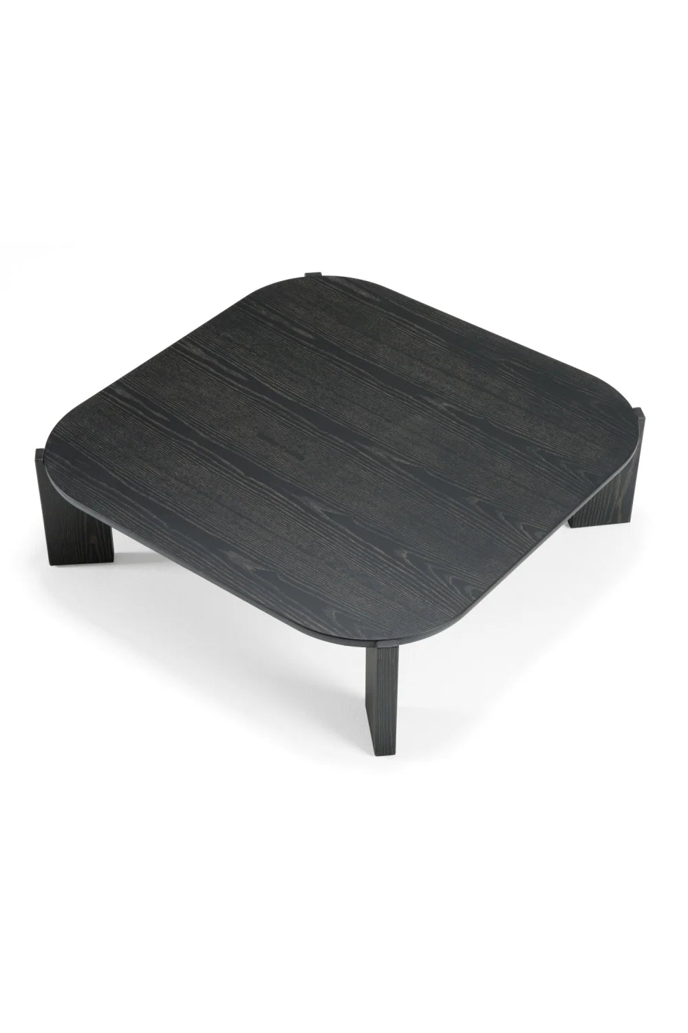 Luxury Brown Veneer Square Coffee Table Modern Italian Style for Villa