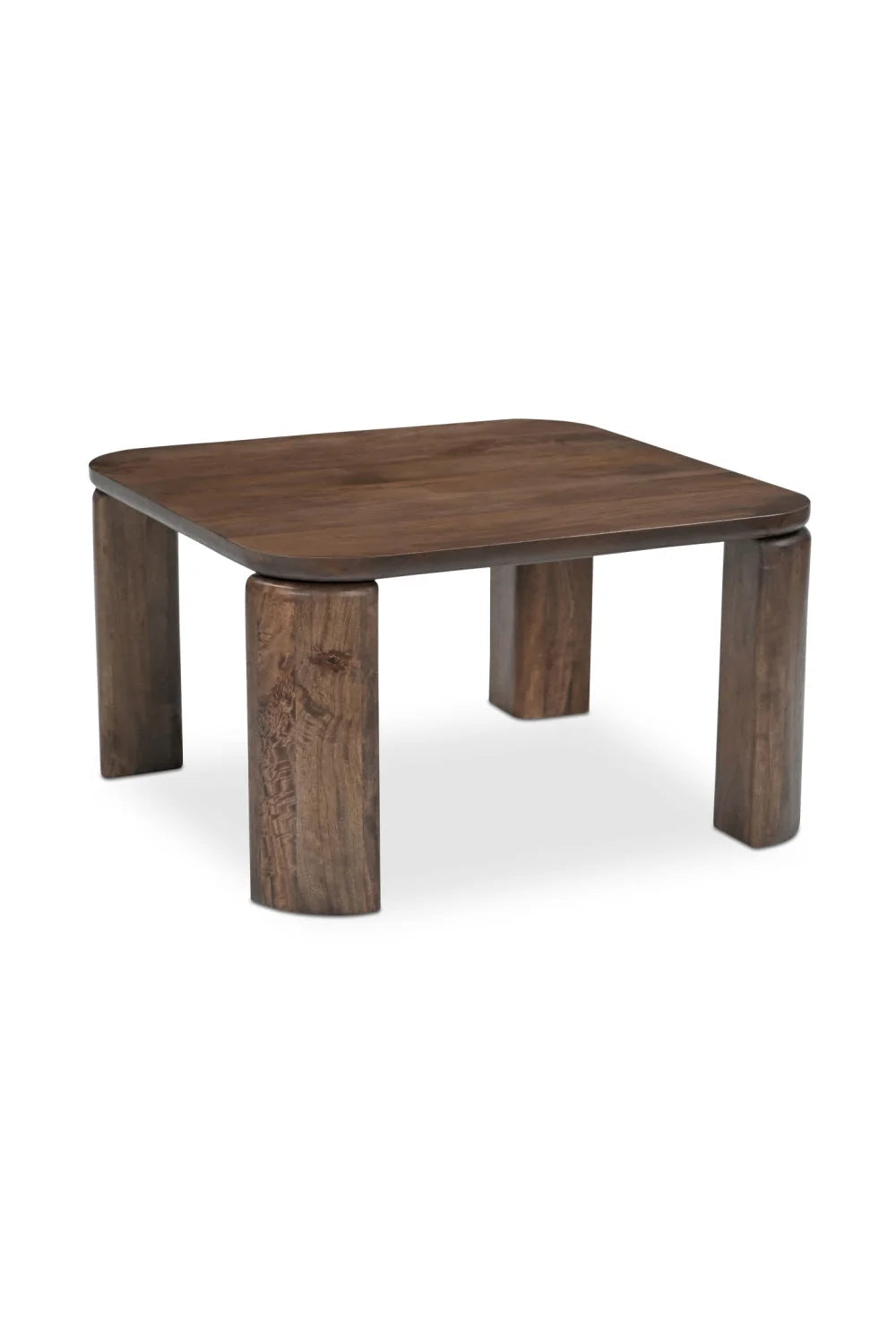 Luxury Brown Wood Nesting Coffee Table Modern Italian Style for Villa