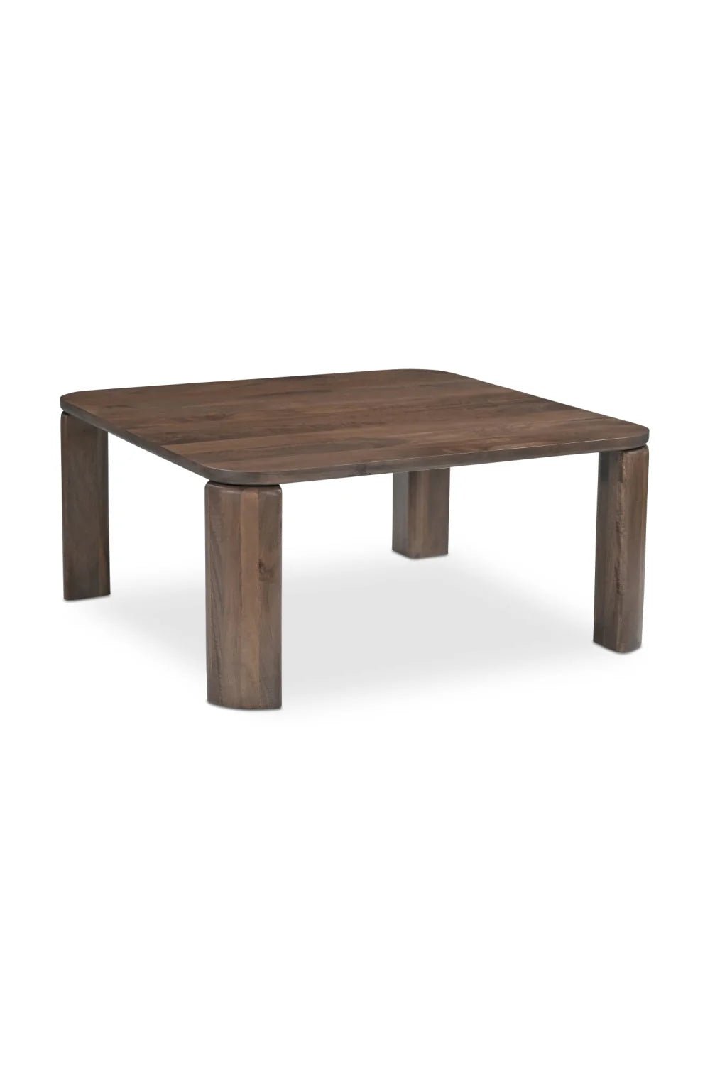Luxury Brown Wood Nesting Coffee Table Modern Italian Style for Villa