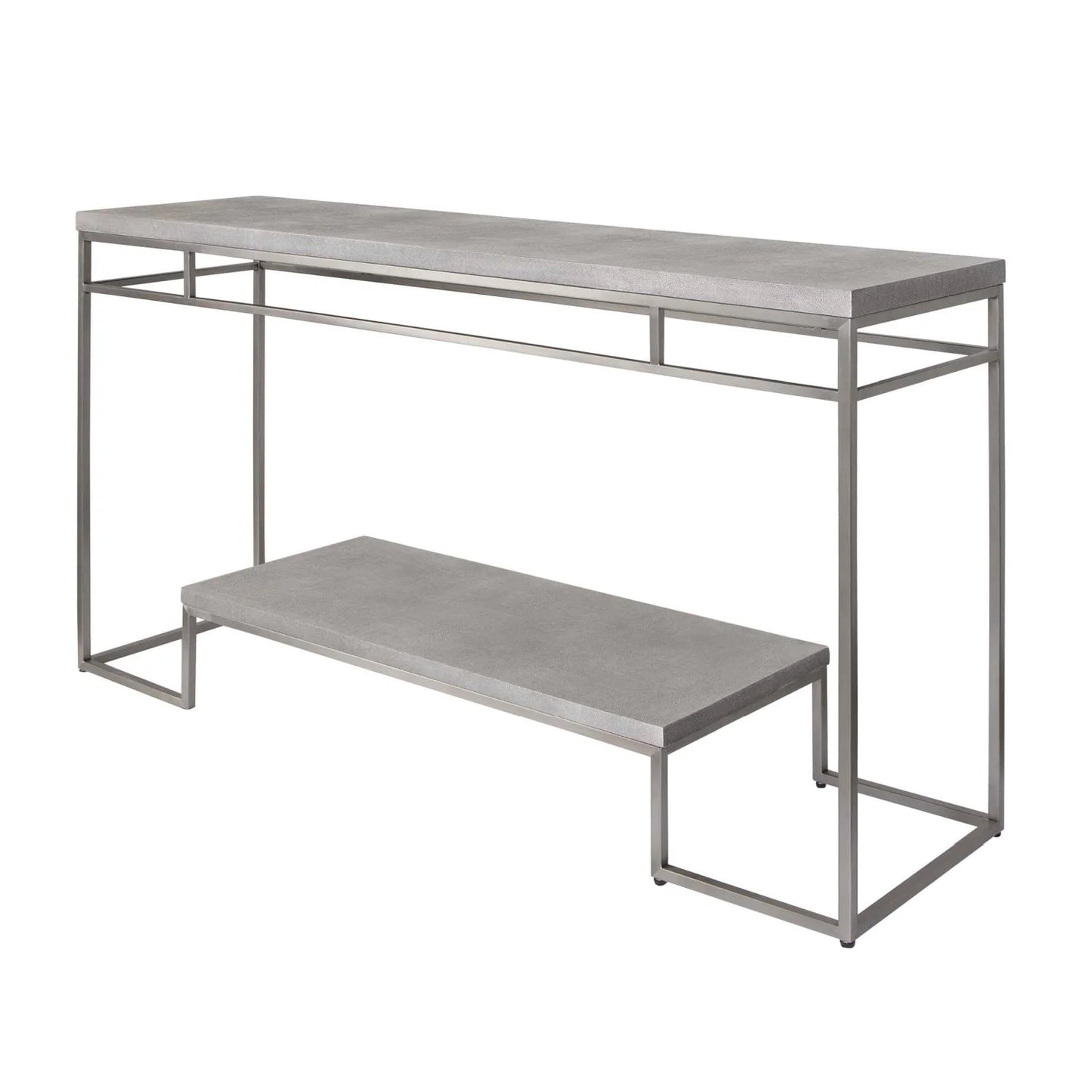Luxury Brushed Nickel Console Table Modern Italian Style for Villa