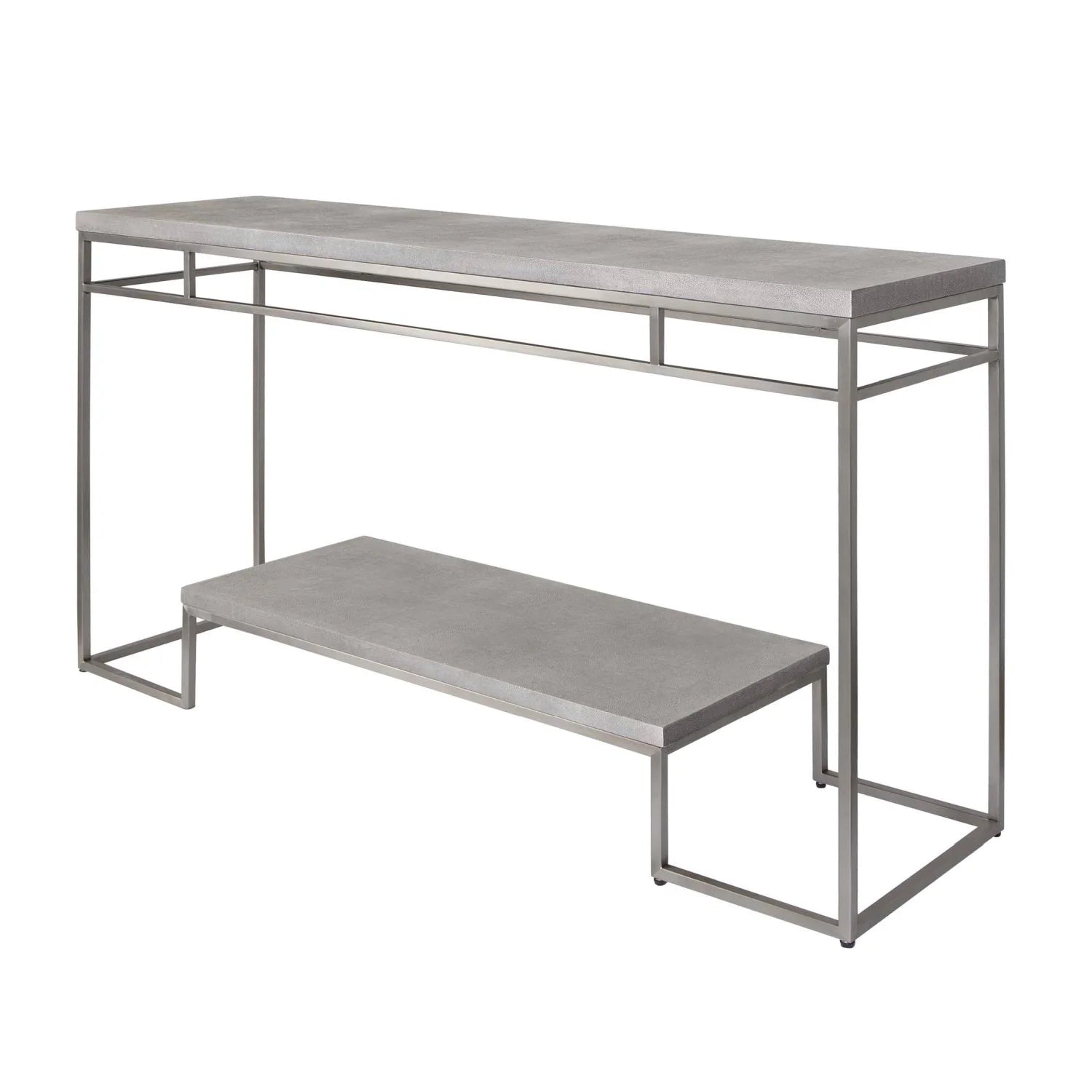 Luxury Brushed Nickel Console Table Modern Italian Style for Villa