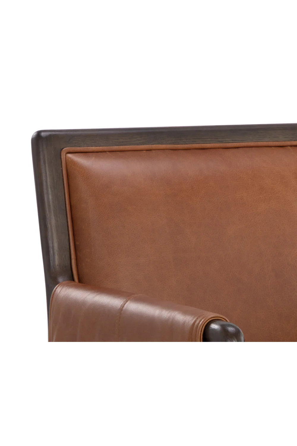 Luxury Buckle Flap Leather Modern Dining Armchair European Style for Villa