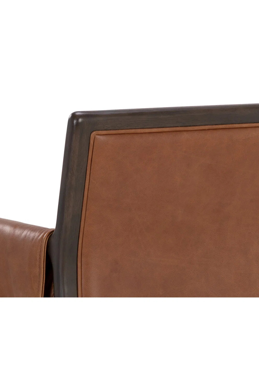 Luxury Buckle Flap Leather Modern Dining Armchair European Style for Villa