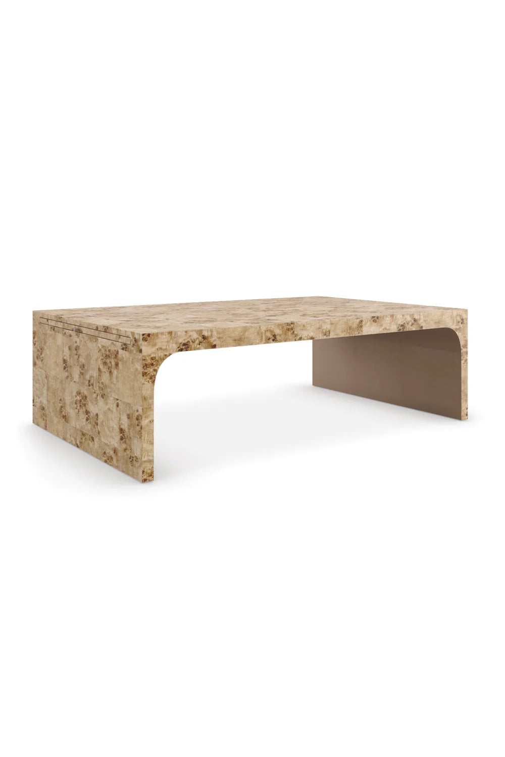 Luxury Burlesque Mappa Burl Cocktail Table Modern Italian Style for Villa