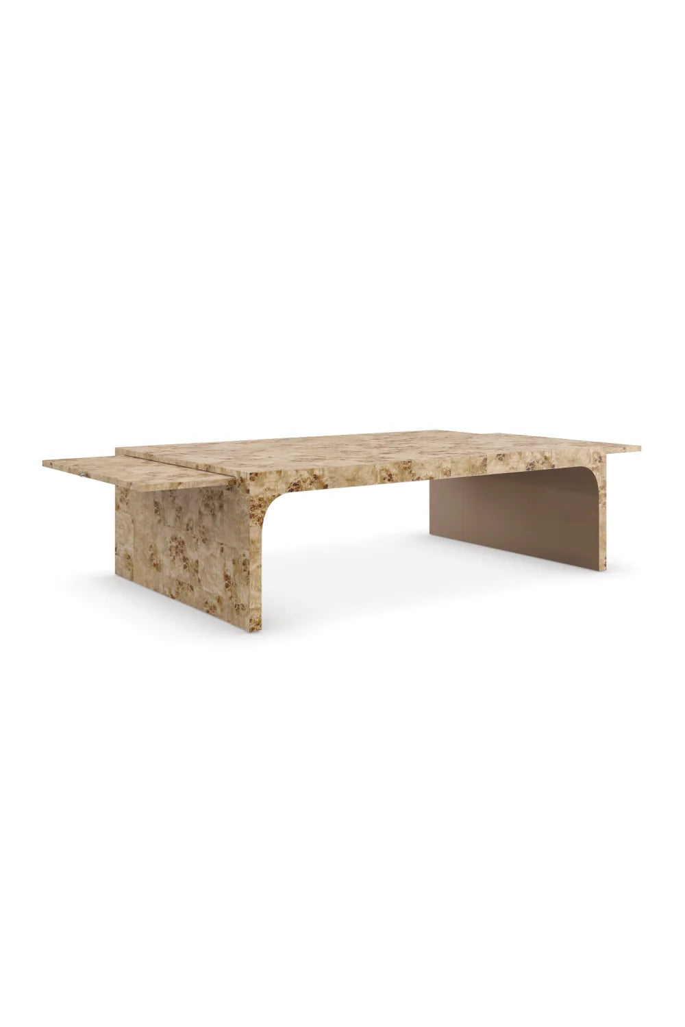Luxury Burlesque Mappa Burl Cocktail Table Modern Italian Style for Villa
