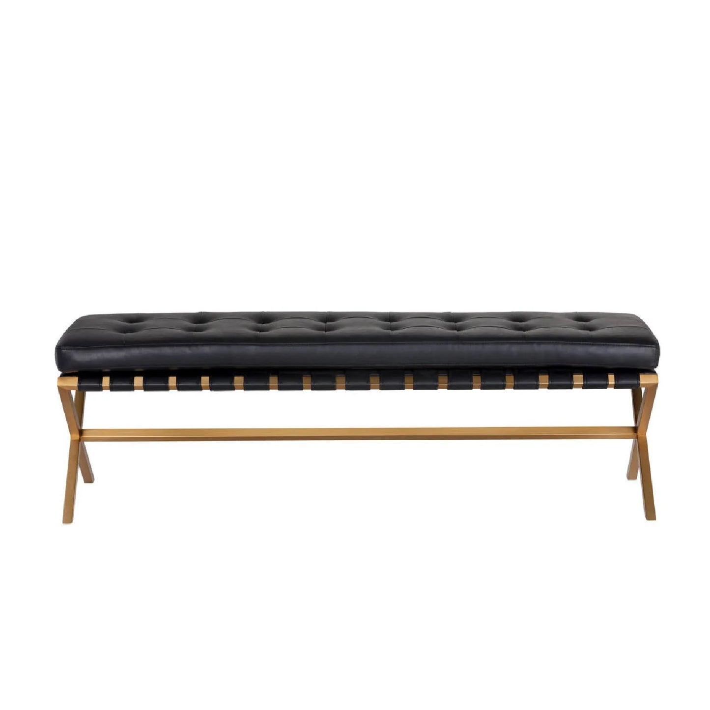 Luxury Button Tufted Bench European Style for Villa