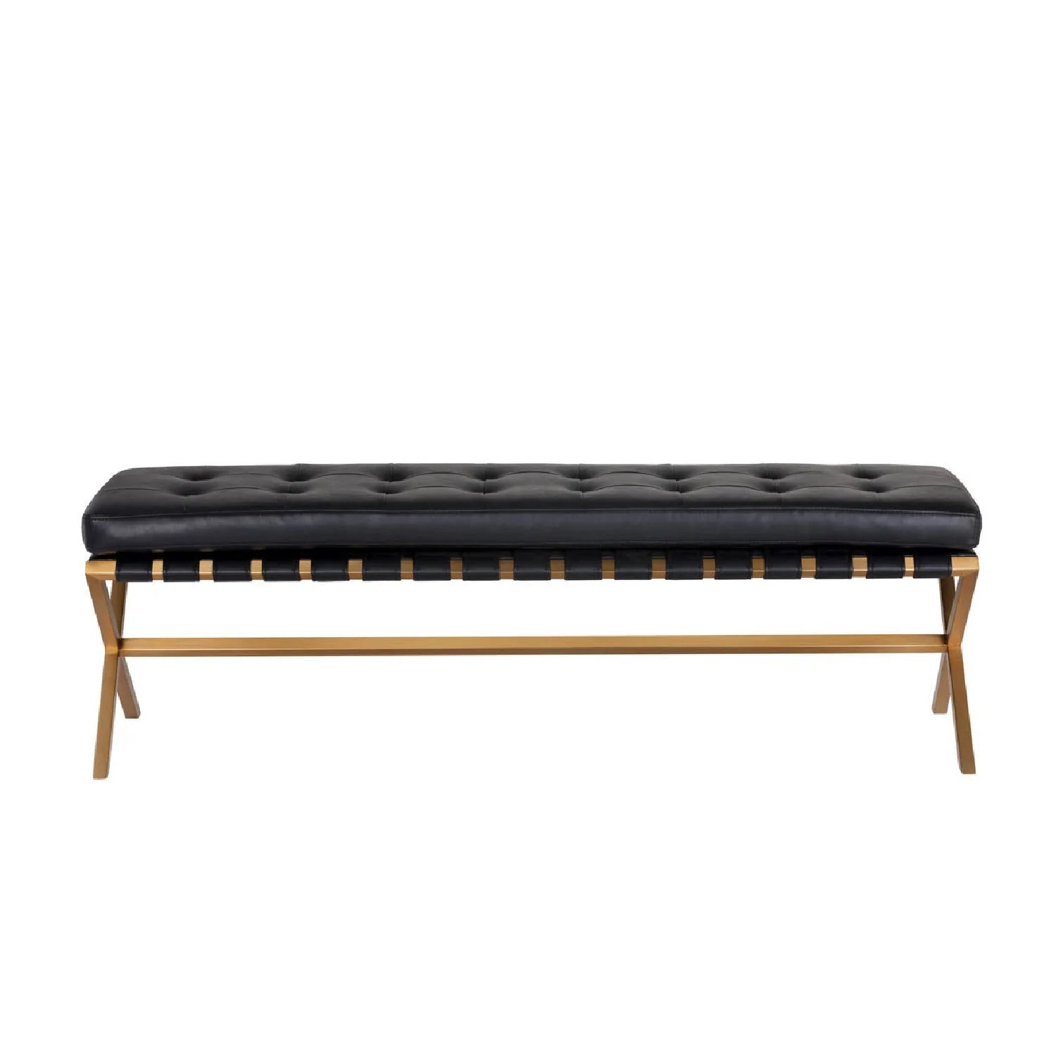 Luxury Button Tufted Bench European Style for Villa
