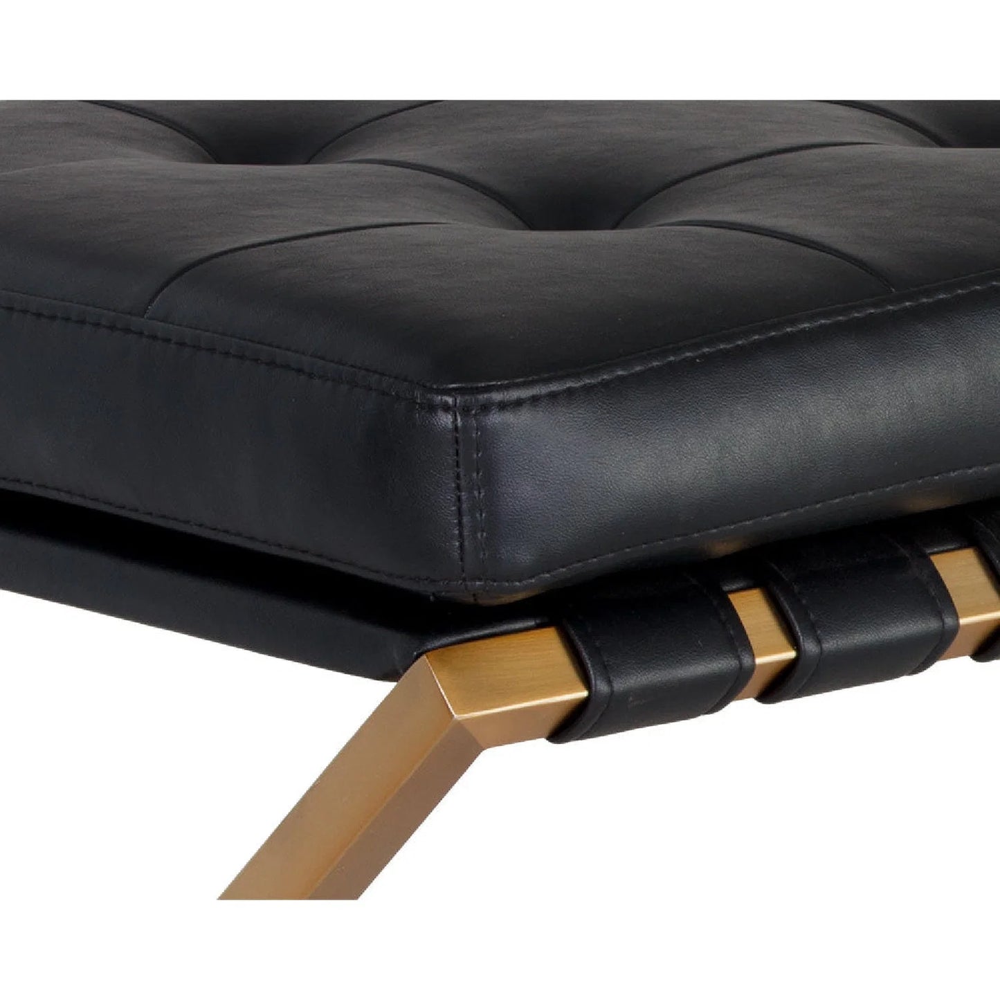 Luxury Button Tufted Bench European Style for Villa