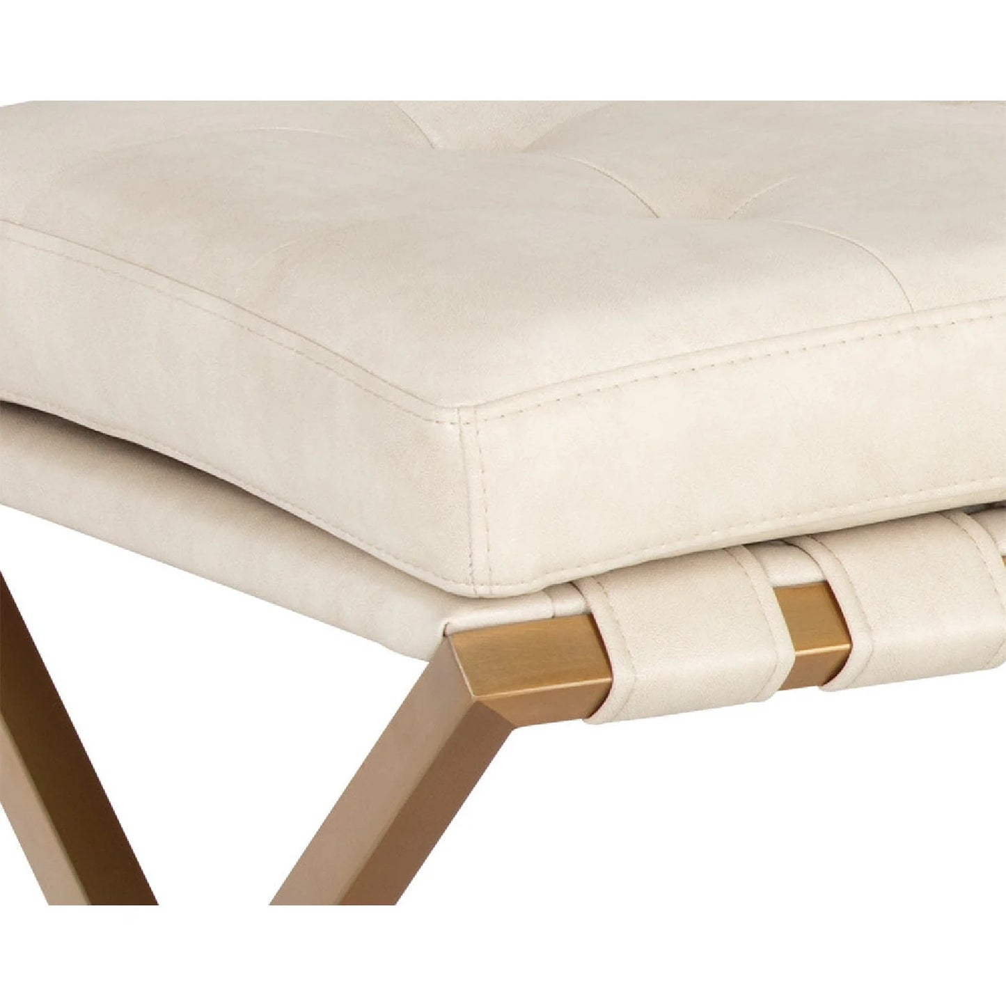 Luxury Button Tufted Bench European Style for Villa