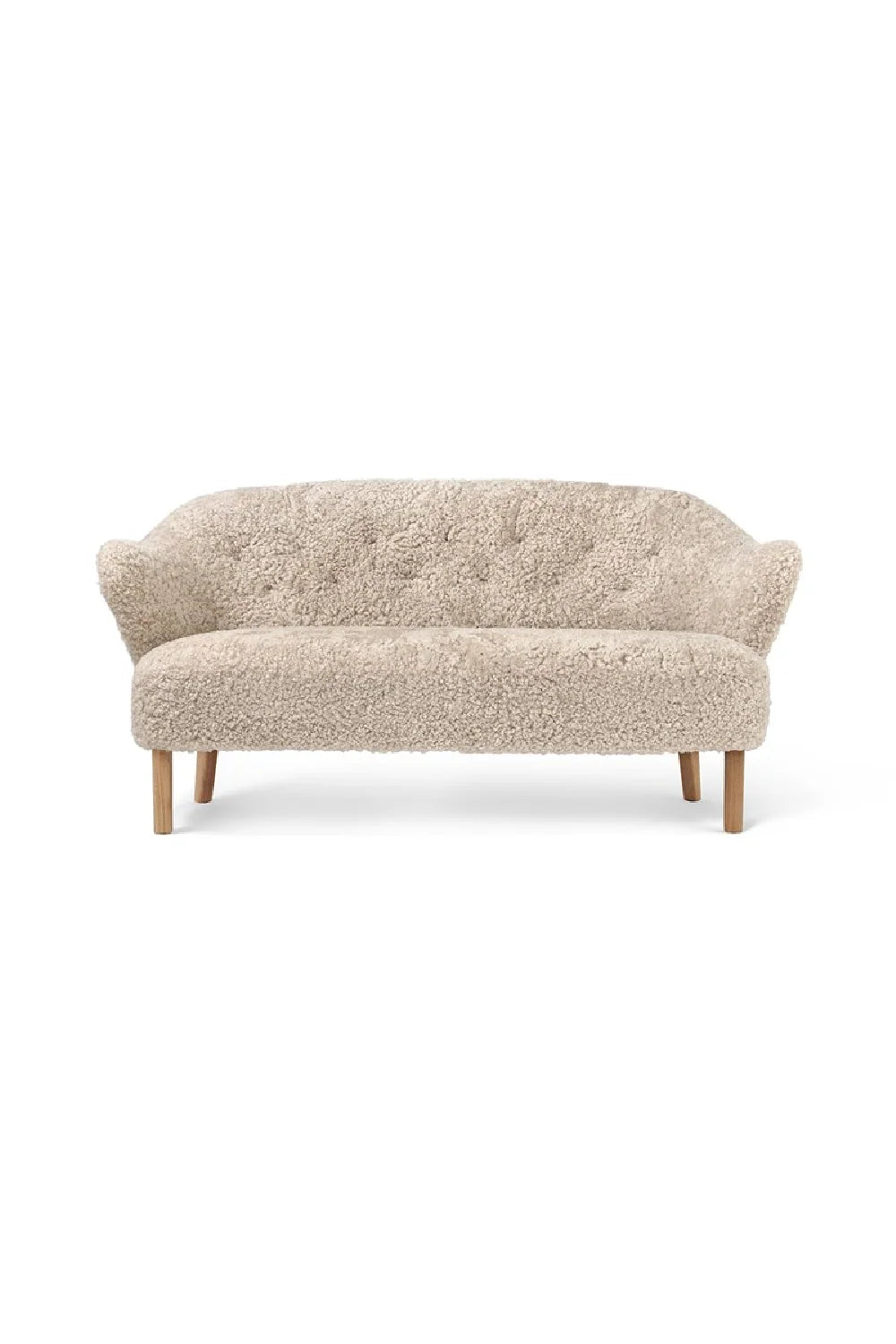 Luxury Button-Tufted Fabric Sofa Modern Italian Style for Villa