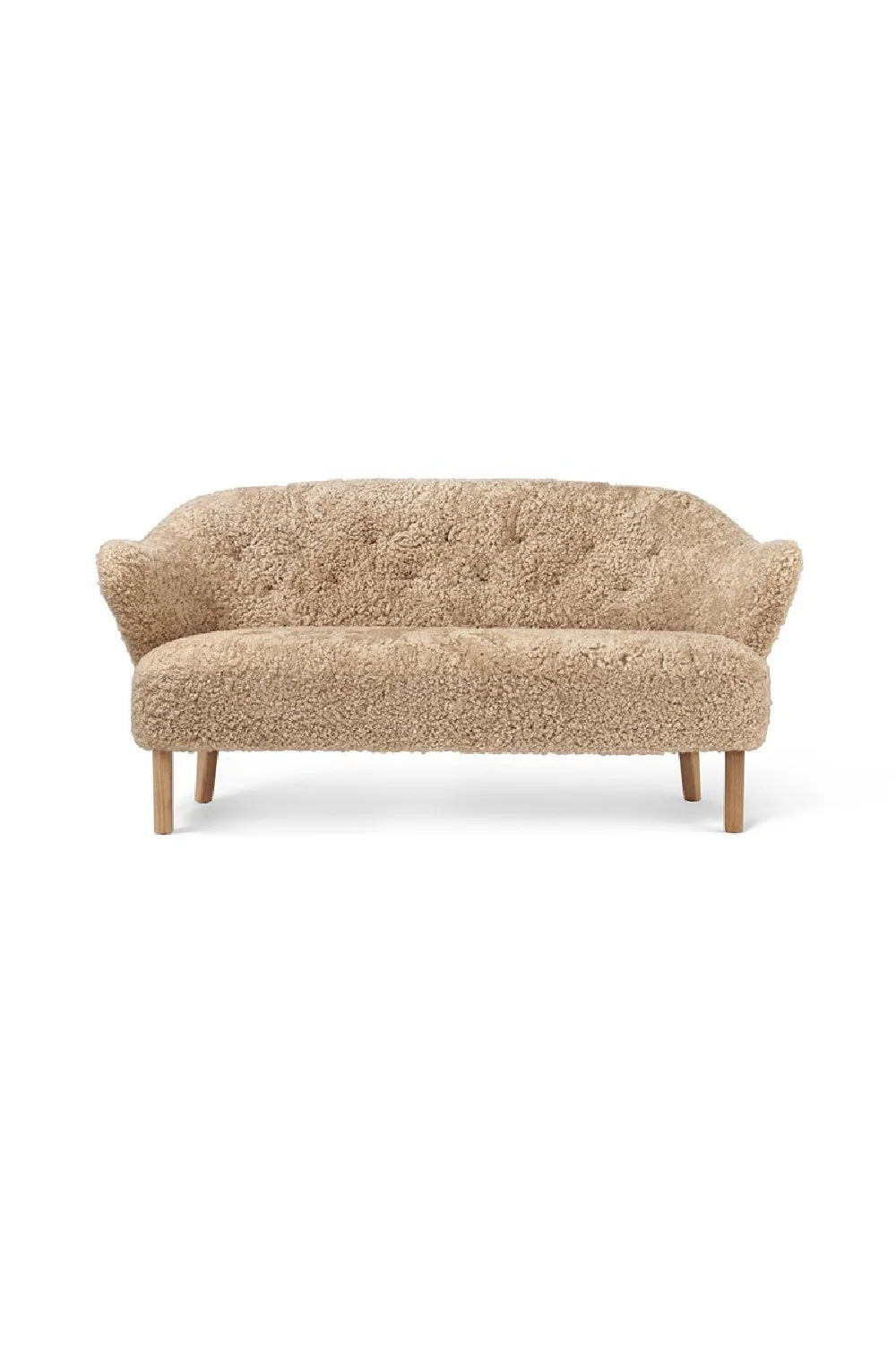 Luxury Button-Tufted Fabric Sofa Modern Italian Style for Villa