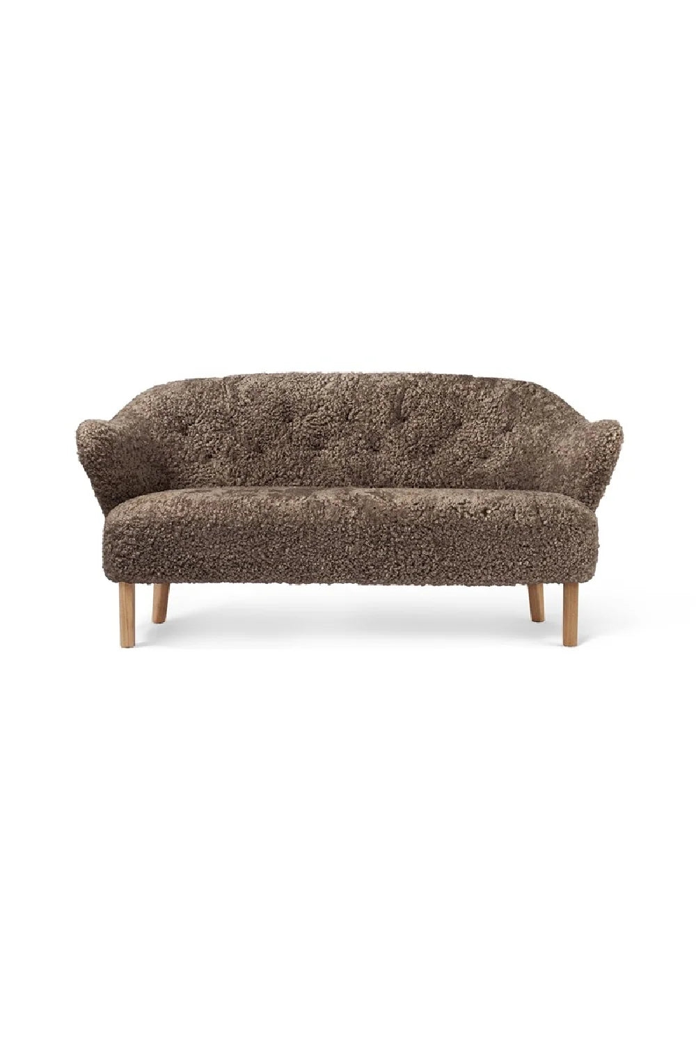 Luxury Button-Tufted Fabric Sofa Modern Italian Style for Villa