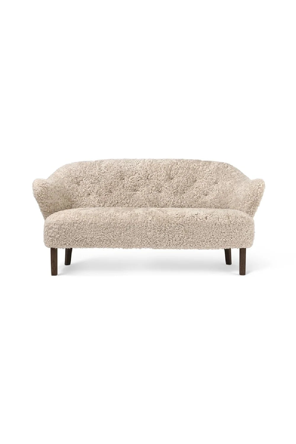 Luxury Button-Tufted Fabric Sofa Modern Italian Style for Villa
