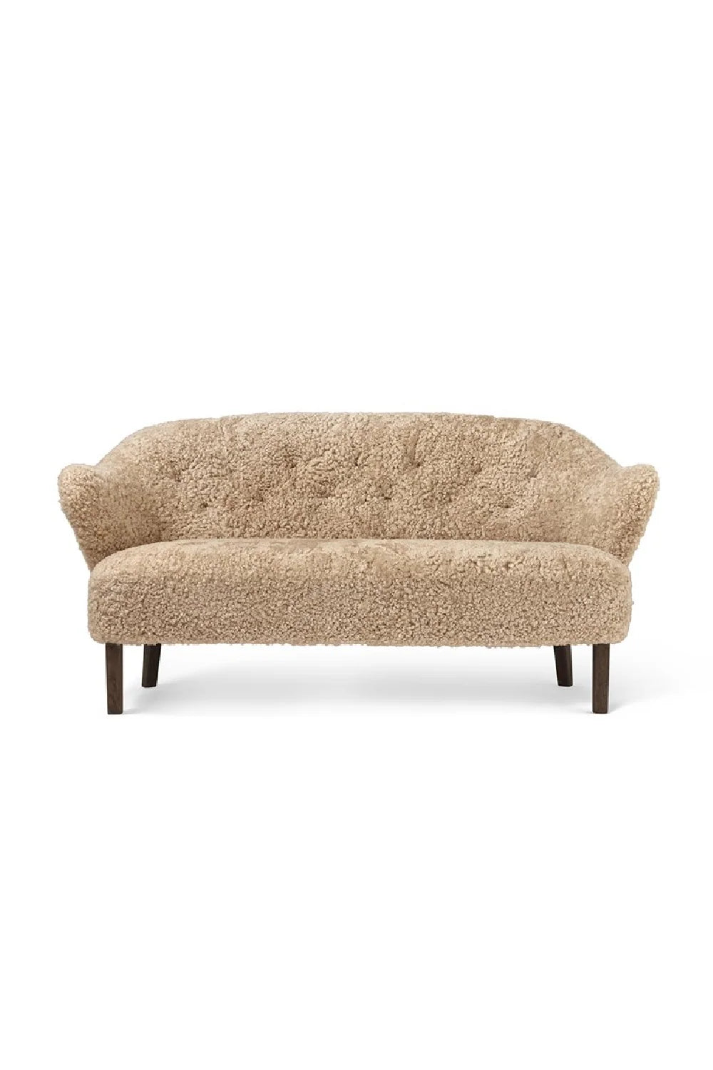 Luxury Button-Tufted Fabric Sofa Modern Italian Style for Villa