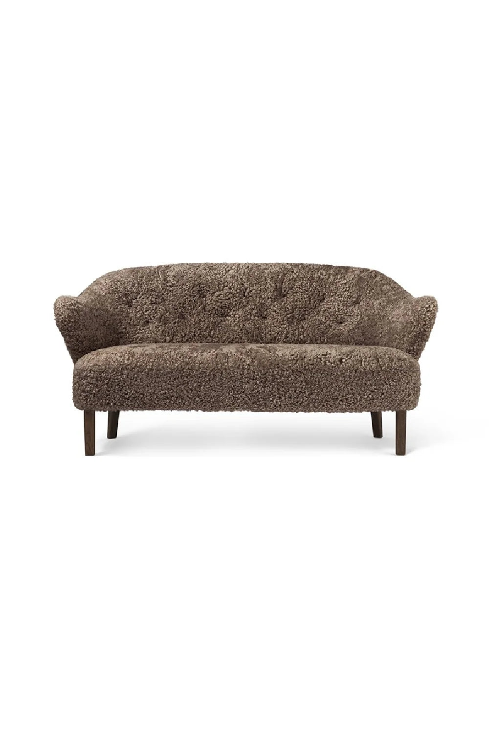 Luxury Button-Tufted Fabric Sofa Modern Italian Style for Villa