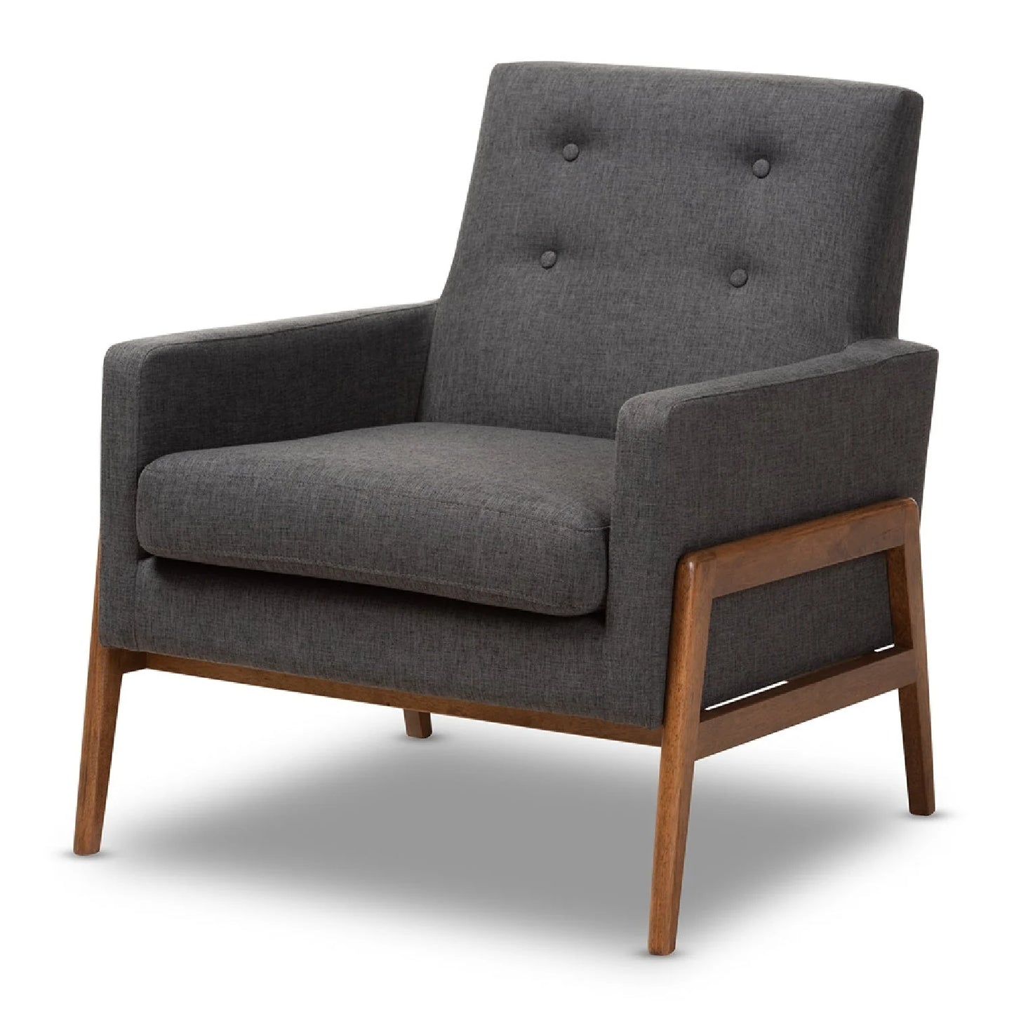 Luxury Button-Tufted Lounge Chair Modern Italian Style for Villa