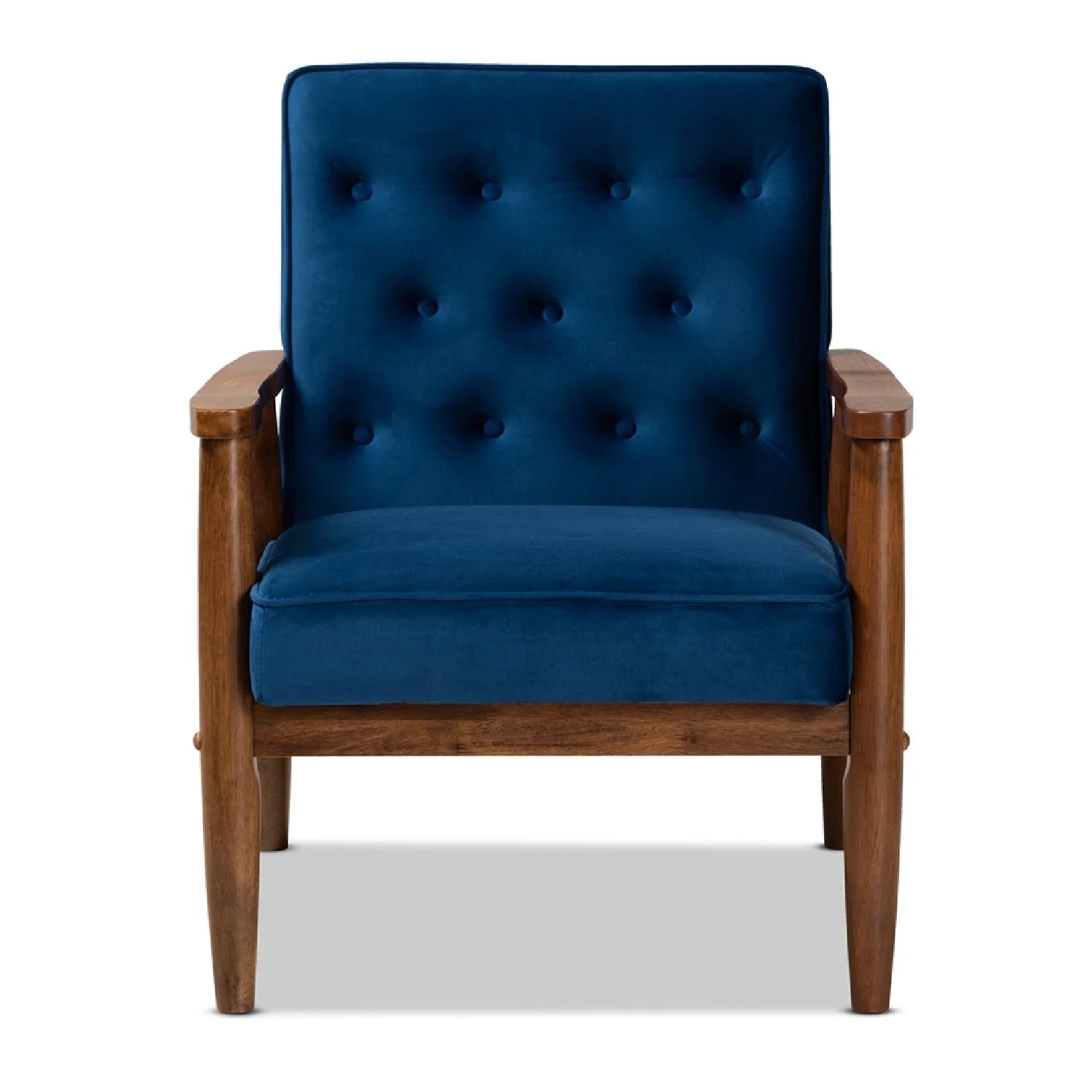 Luxury Button-Tufted Lounge Chair Modern Italian Style for Villa