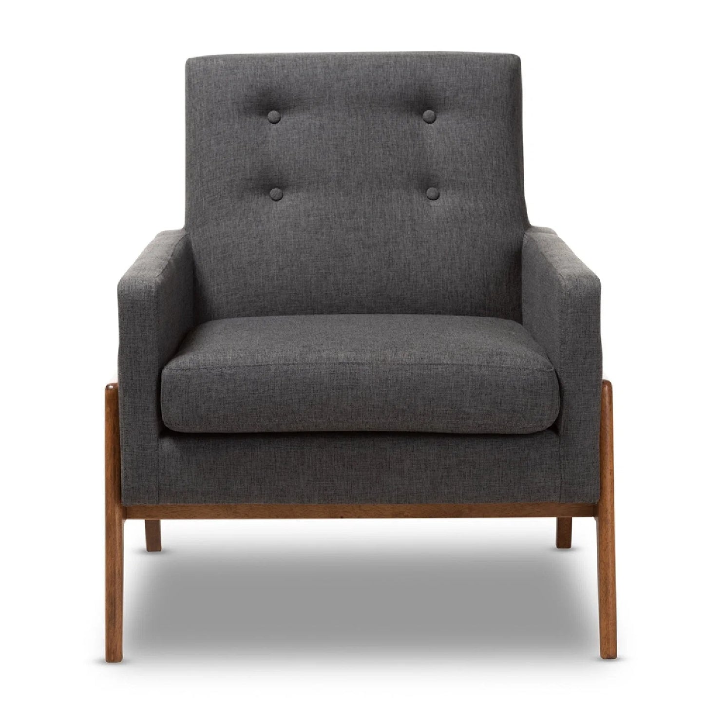 Luxury Button-Tufted Lounge Chair Modern Italian Style for Villa
