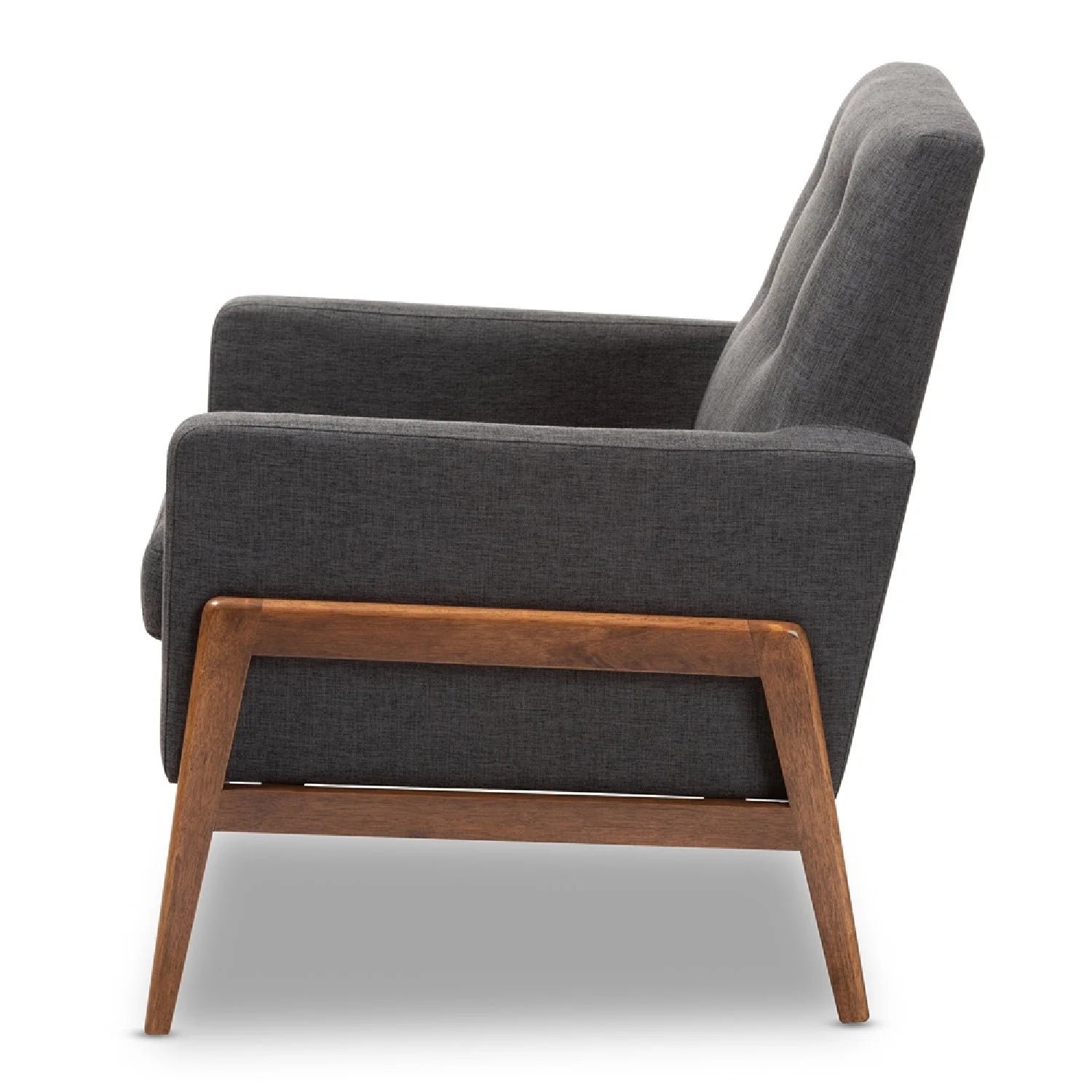 Luxury Button-Tufted Lounge Chair Modern Italian Style for Villa