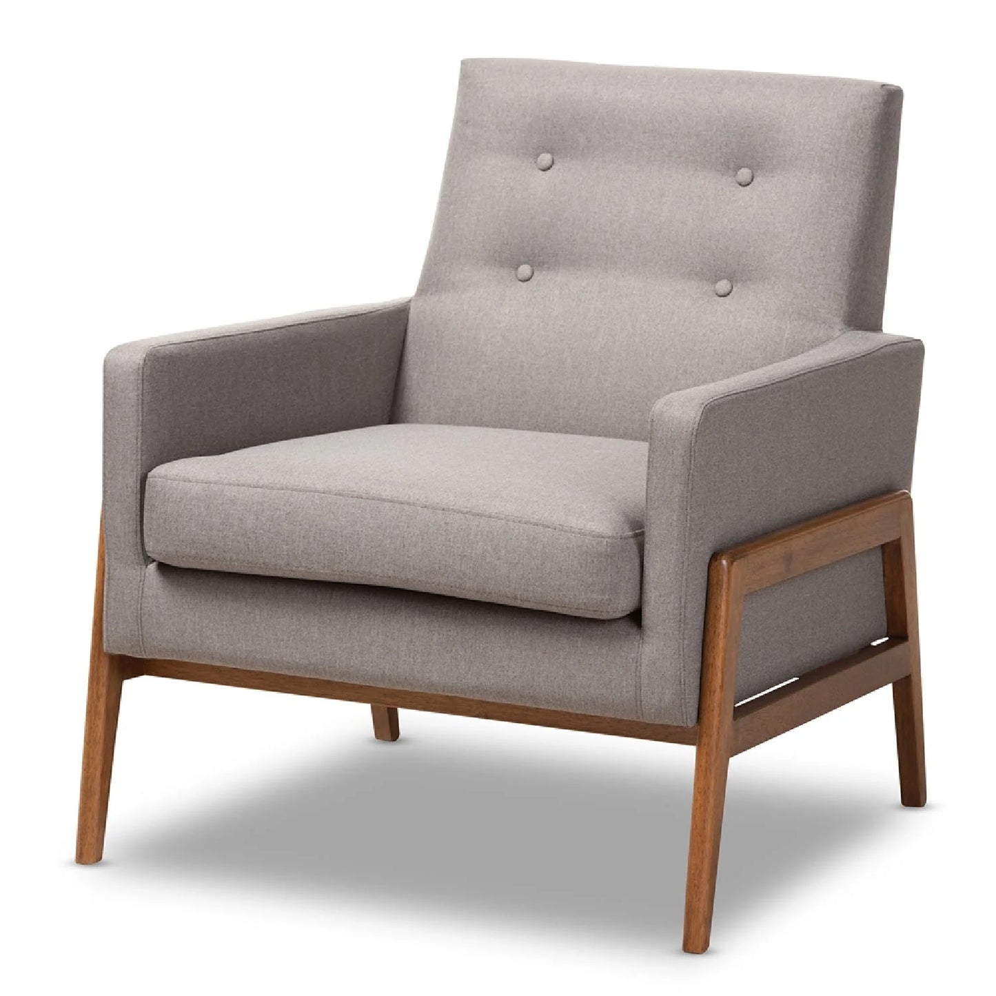 Luxury Button-Tufted Lounge Chair Modern Italian Style for Villa
