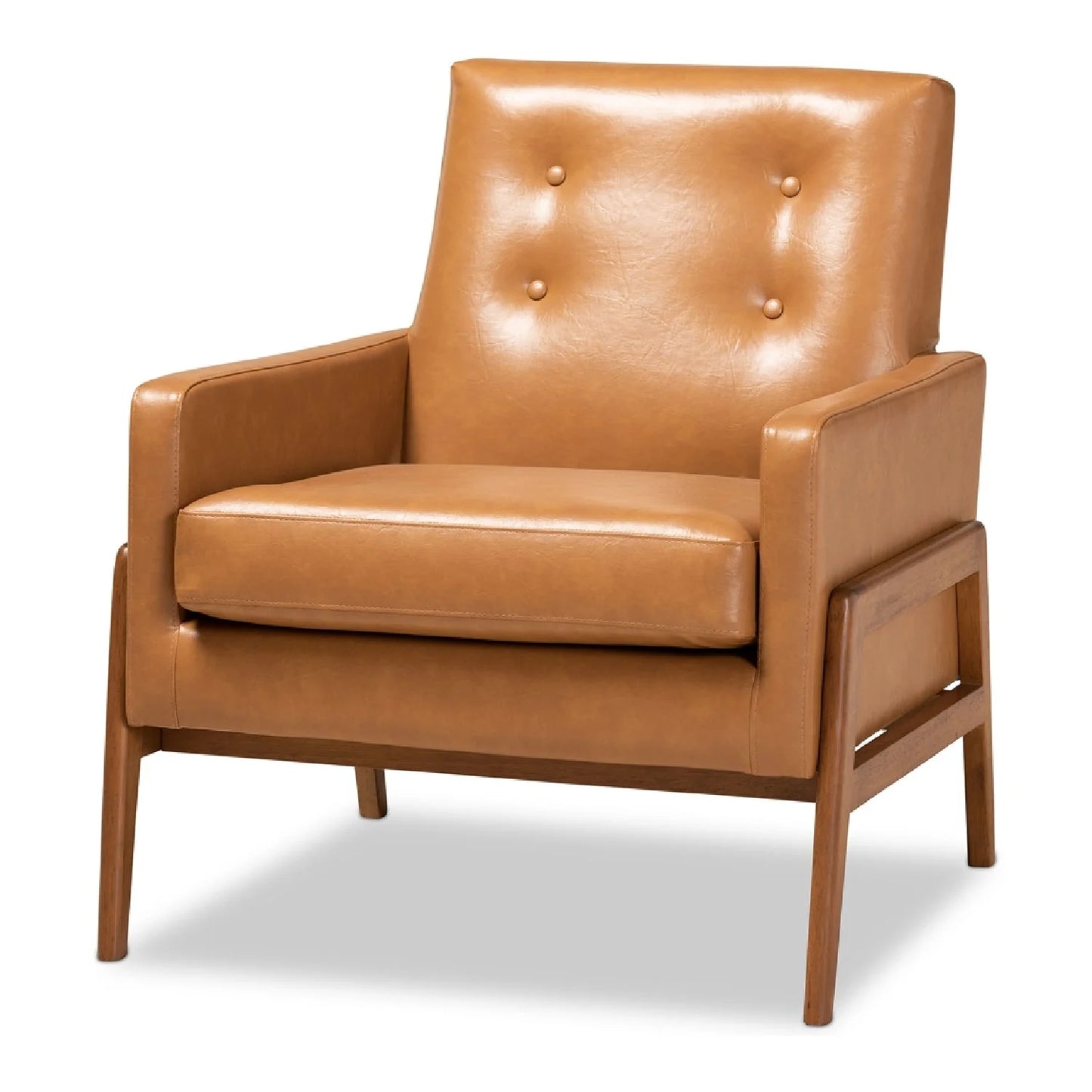 Luxury Button-Tufted Lounge Chair Modern Italian Style for Villa