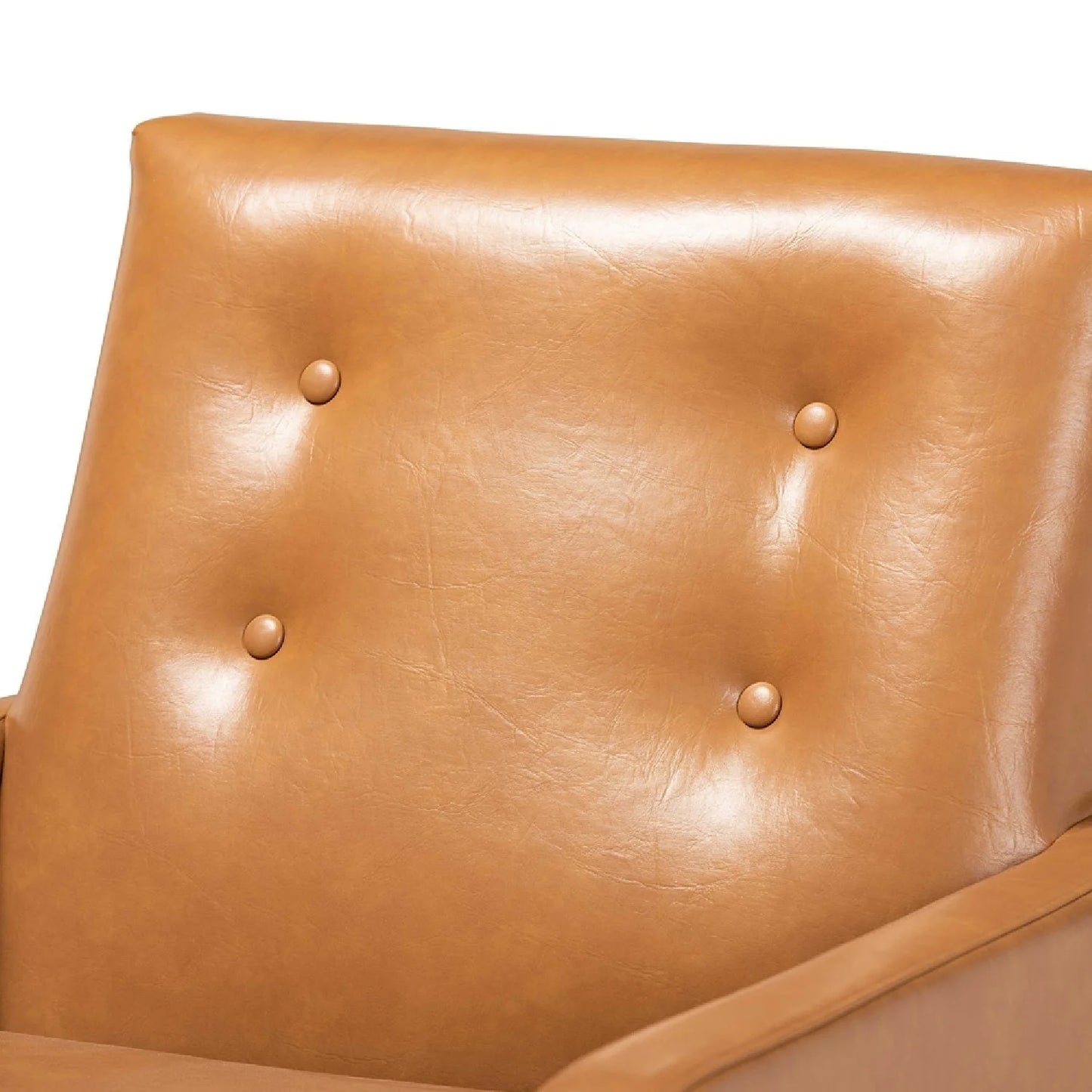 Luxury Button-Tufted Lounge Chair Modern Italian Style for Villa