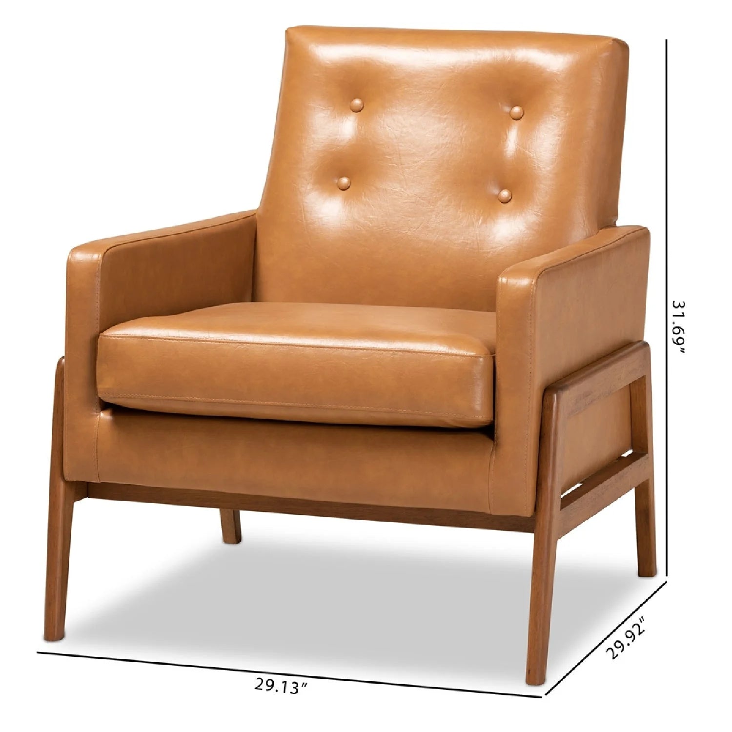 Luxury Button-Tufted Lounge Chair Modern Italian Style for Villa