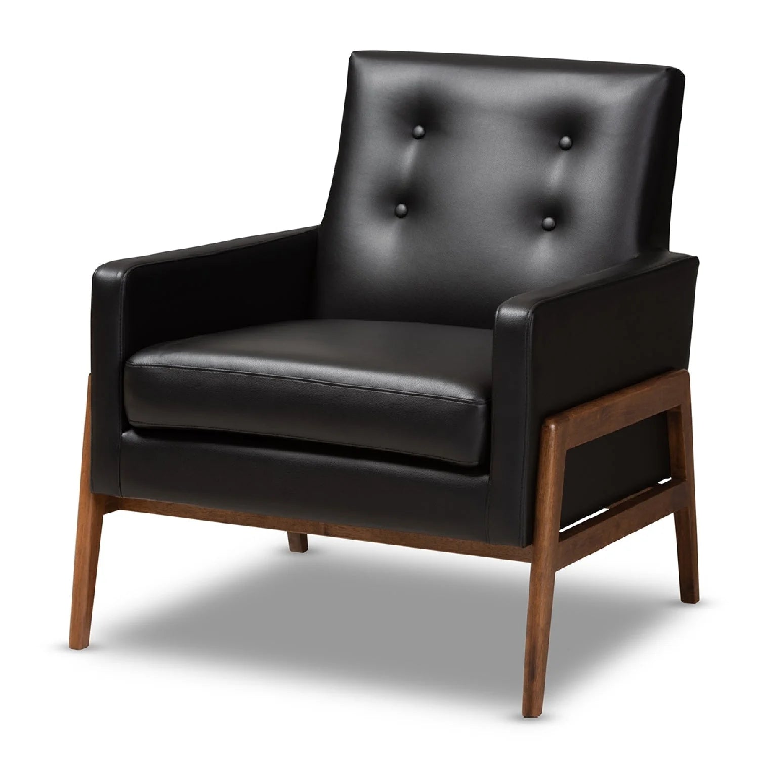 Luxury Button-Tufted Lounge Chair Modern Italian Style for Villa